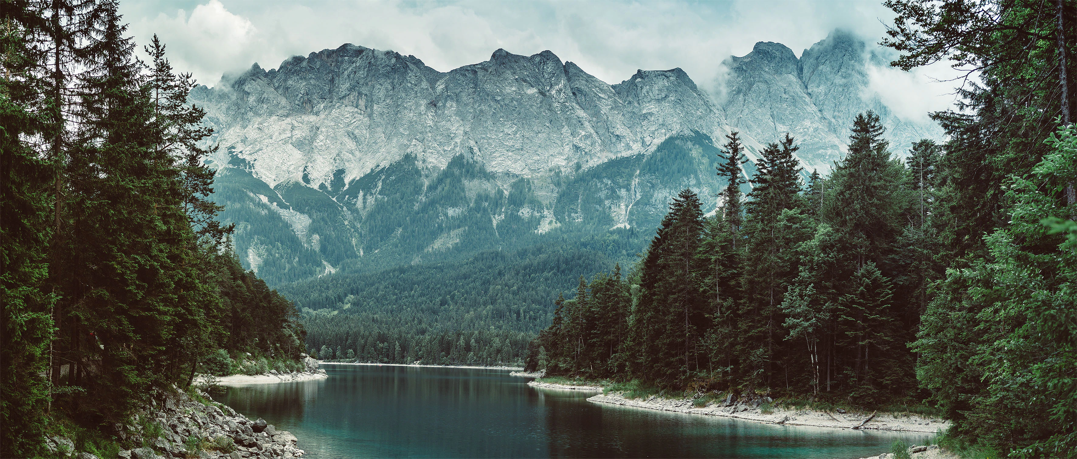 Bönninghoff Leinwandbild, Berge-Landschaft-See-Seebilder-Natur-Waldbilder-W günstig online kaufen