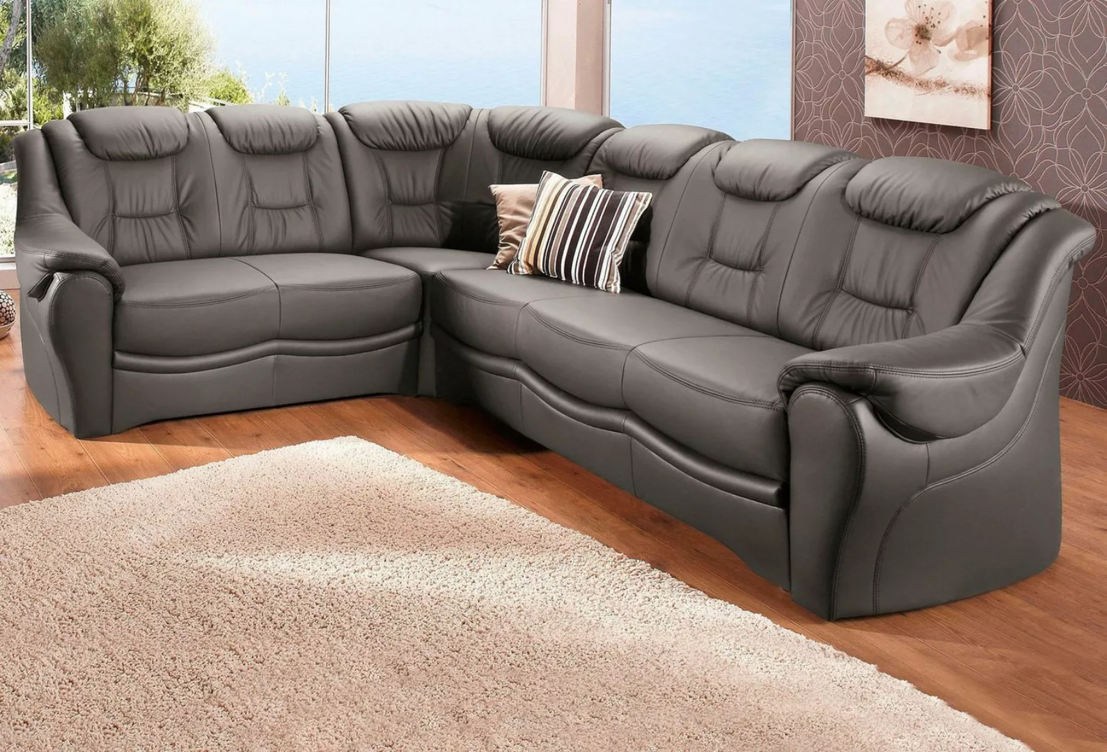 sit&more Ecksofa "Bellevue L-Form", wahlweise mit Bettfunktion günstig online kaufen