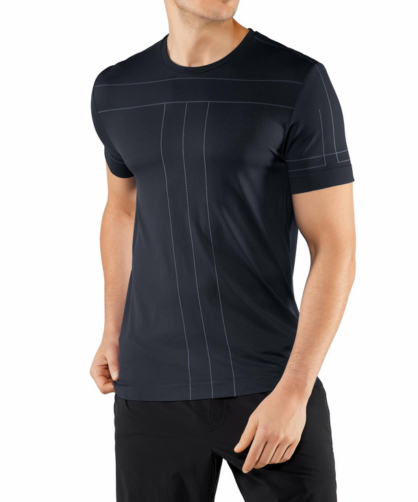 FALKE Herren T-Shirt Rundhals, XL-XXL, Schwarz, Uni, 38918-300005 günstig online kaufen