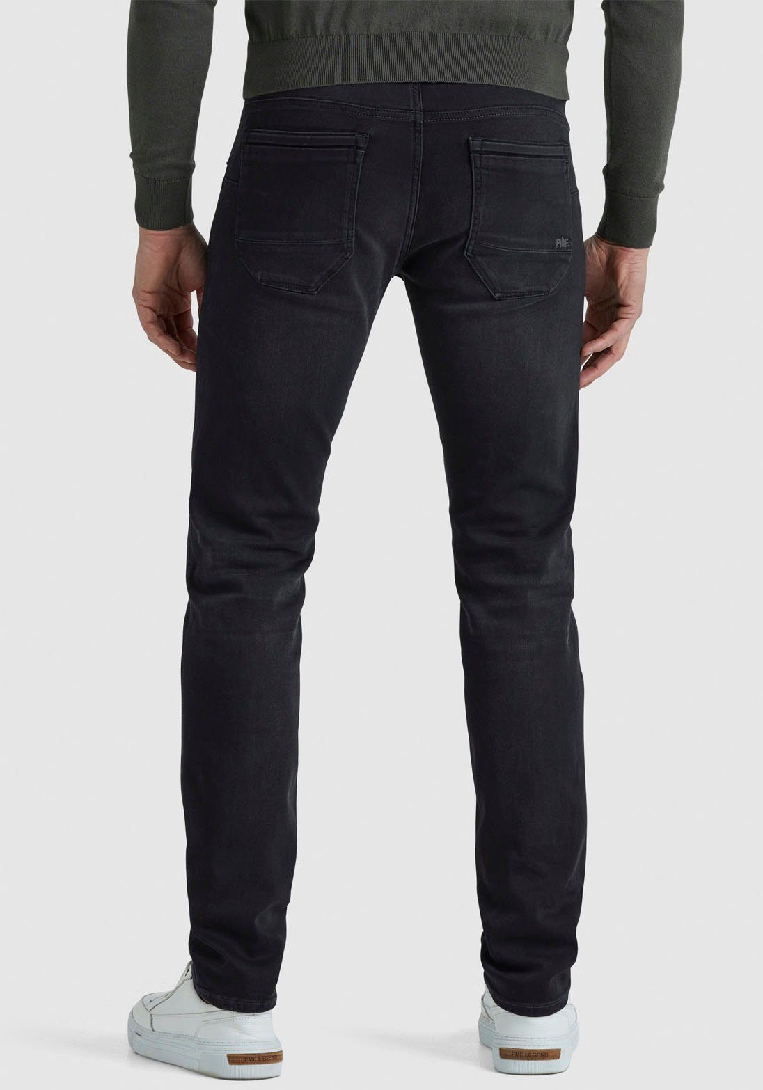 PME Legend Herren Jeans NIGHTFLIGHT - Regular Fit - Schwarz - Real Black De günstig online kaufen