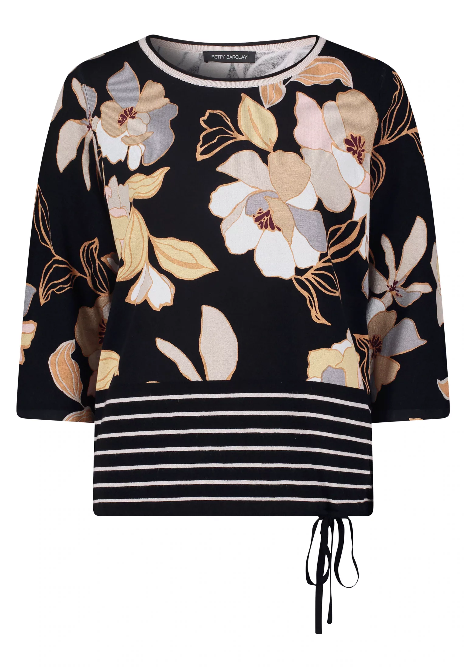 Betty Barclay Strickpullover "Betty Barclay Feinstrickpullover mit Blumenpr günstig online kaufen