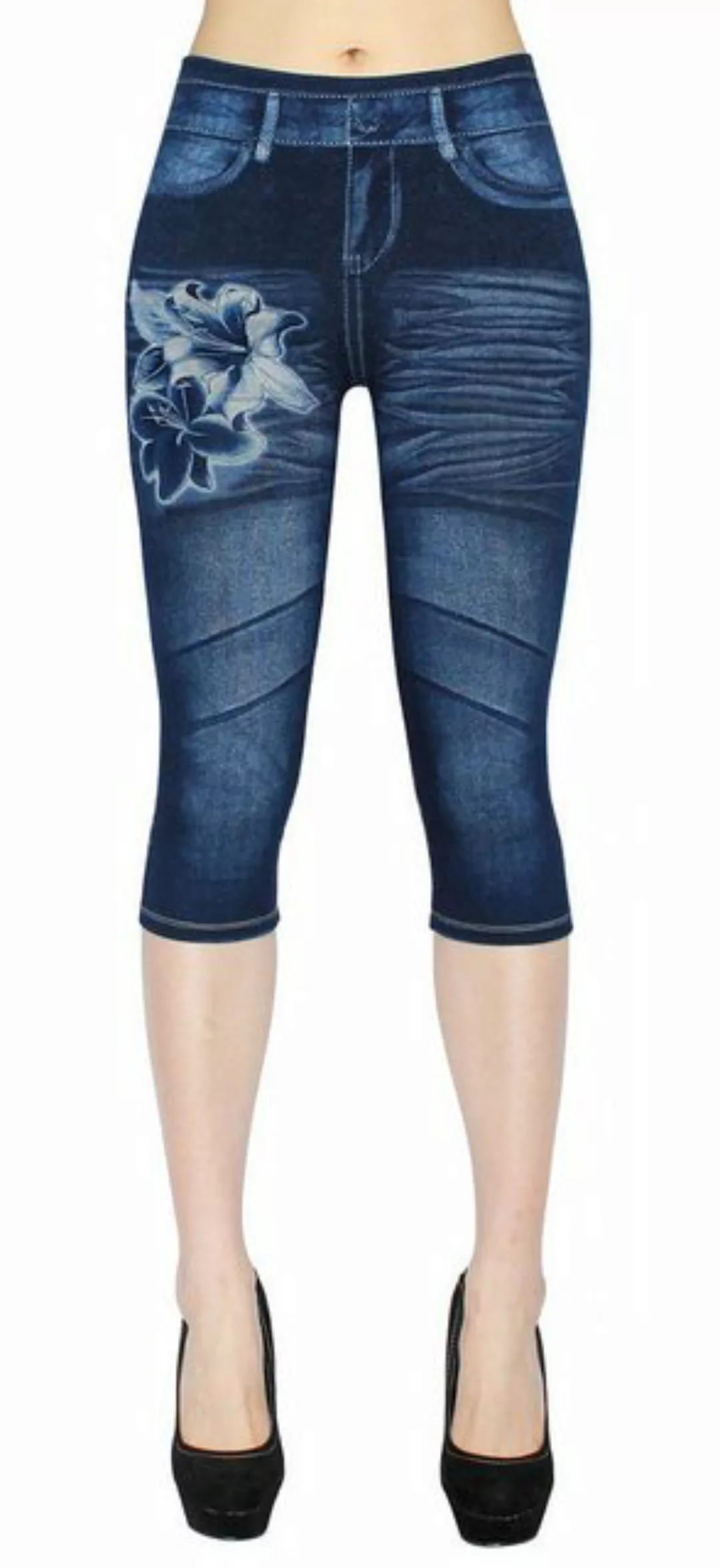 dy_mode 3/4-Leggings Damen Capri Jeggings High Waist Leggings 3/4 Sommerleg günstig online kaufen