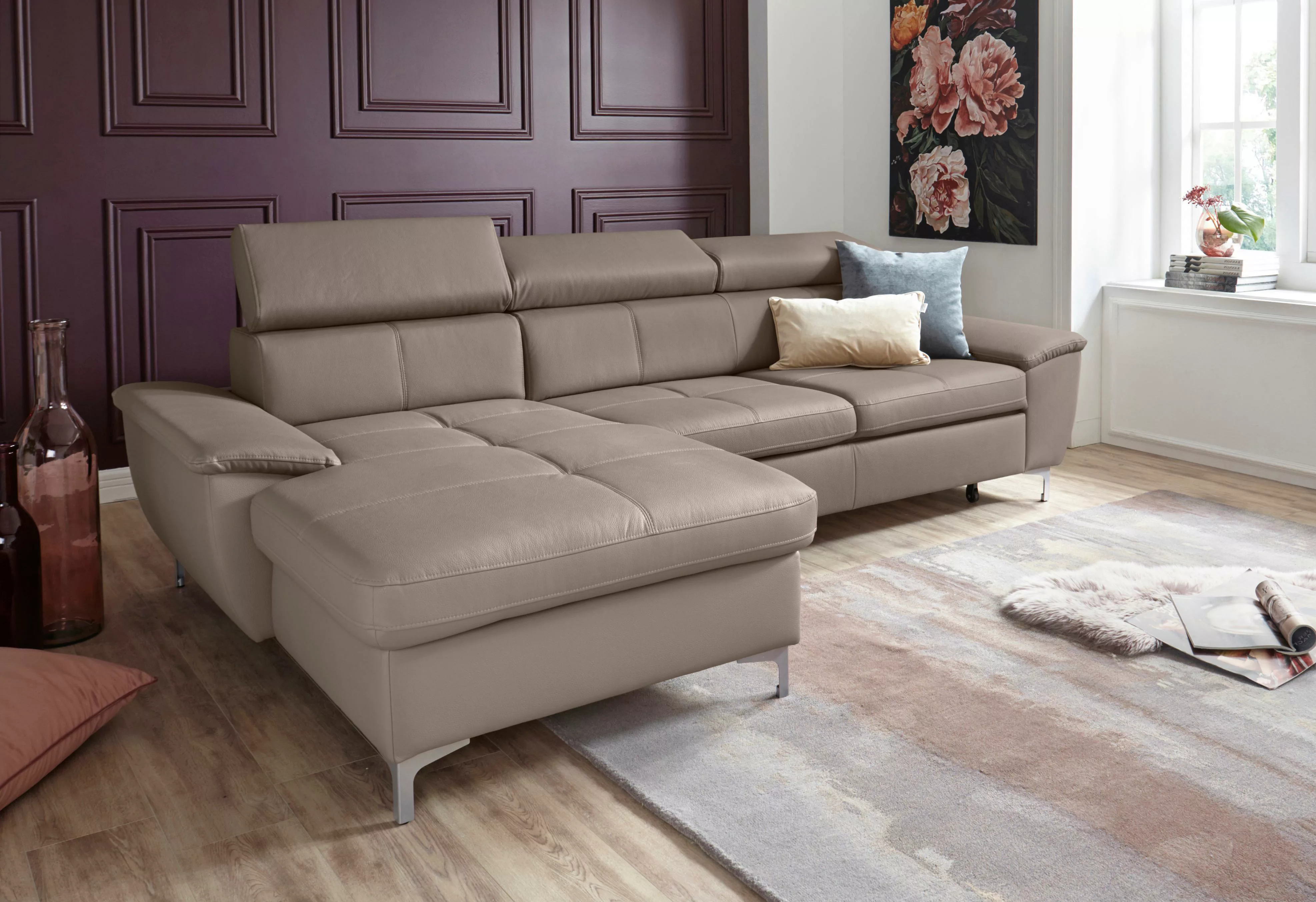 exxpo - sofa fashion Ecksofa "Azzano, komfortabel und bequem, tolle Detailv günstig online kaufen