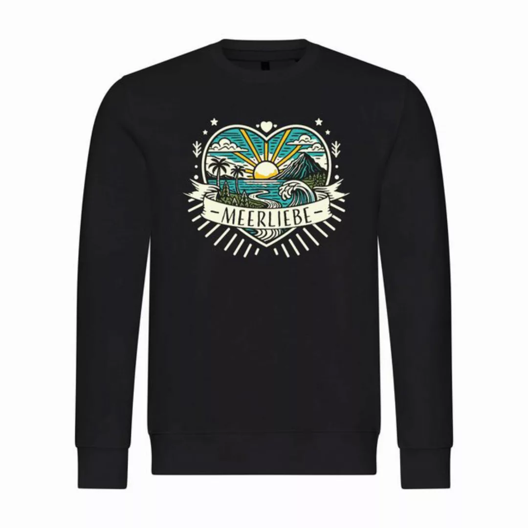 deinshirt Rundhalspullover Herren Pullover Ich Liebe das Meer Mit Print Mot günstig online kaufen