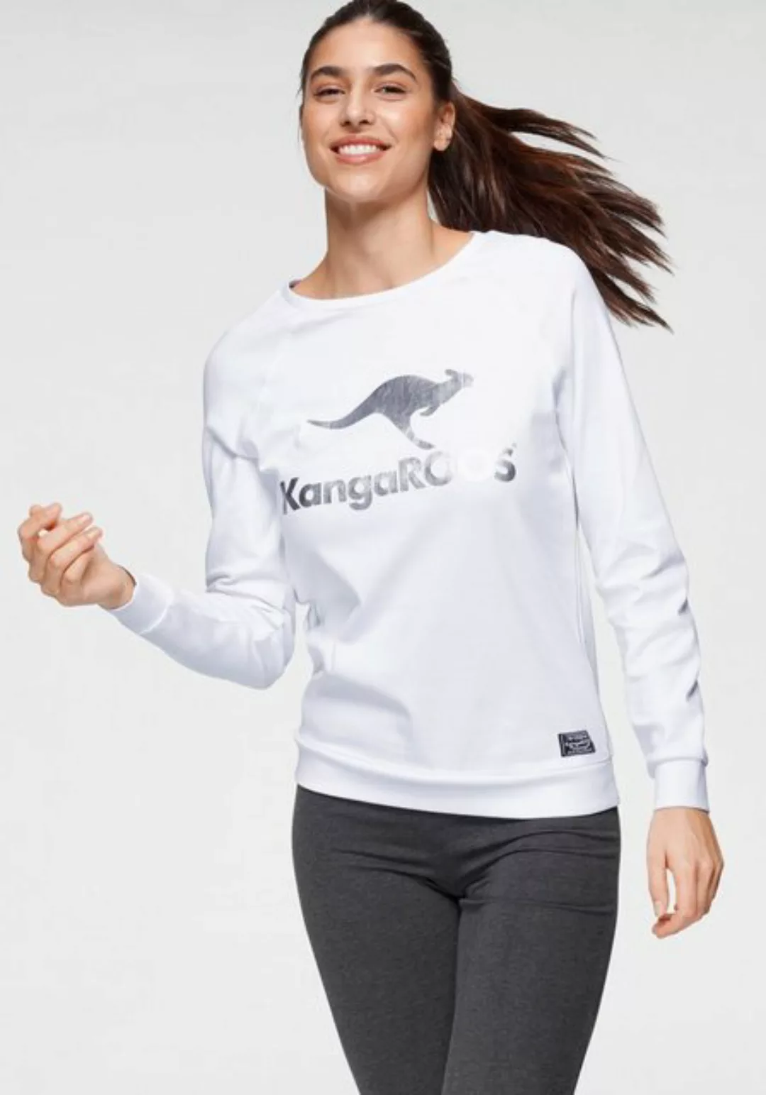 KangaROOS Sweater mit Logo Frontprint günstig online kaufen