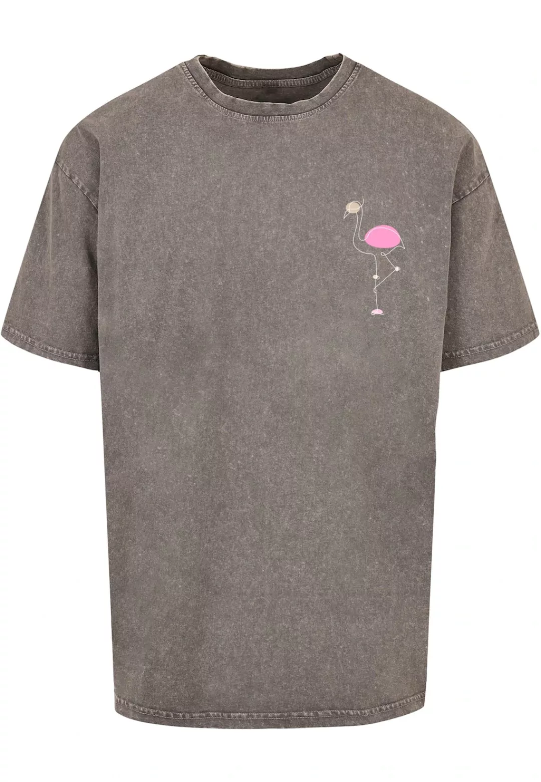 Merchcode T-Shirt "Merchcode Herren Flamingo Acid Washed Heavy Oversized Te günstig online kaufen