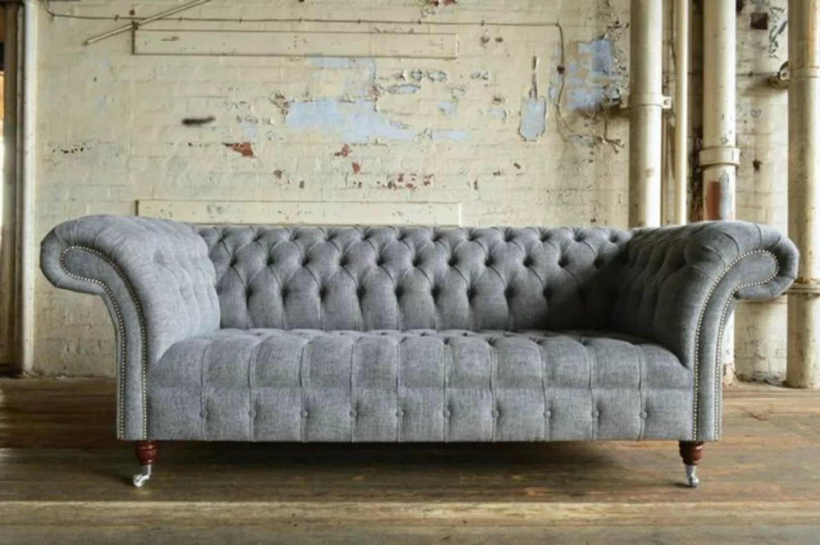 JVmoebel 3-Sitzer Chesterfield Design Luxus Polster Sofa Couch Sitz Garnitu günstig online kaufen