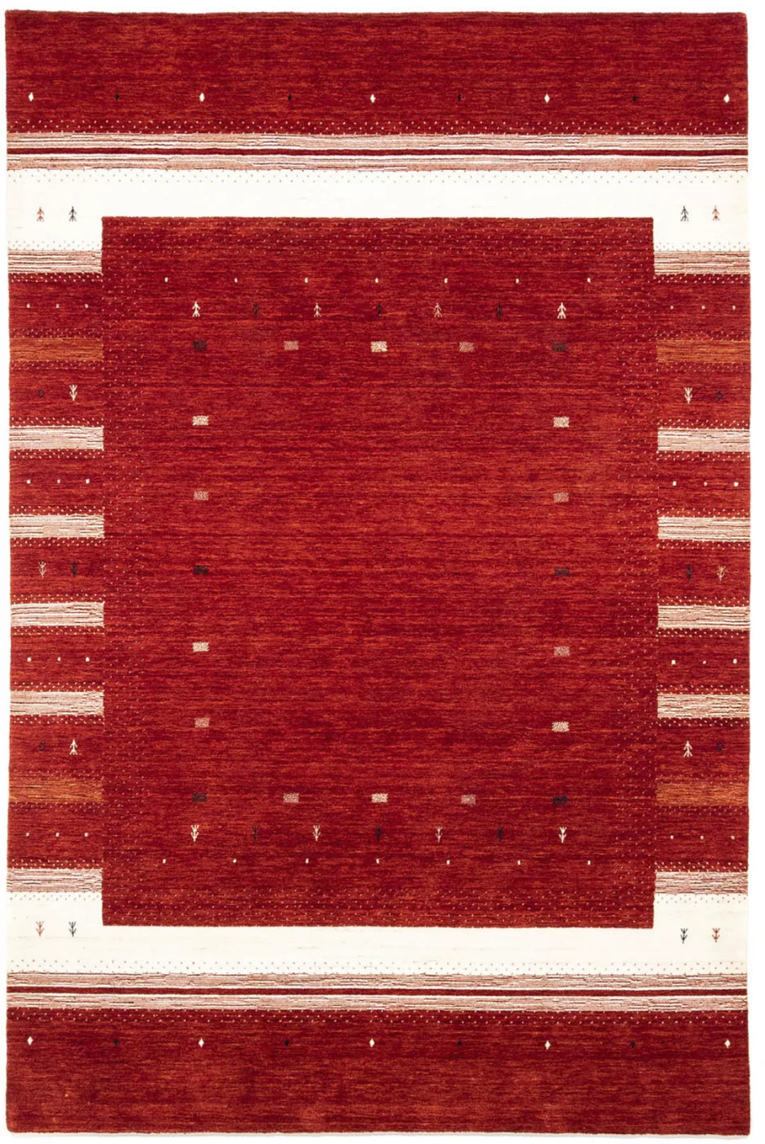 morgenland Wollteppich »Loribaft Minimal Rosso 303 x 203 cm«, rechteckig, U günstig online kaufen
