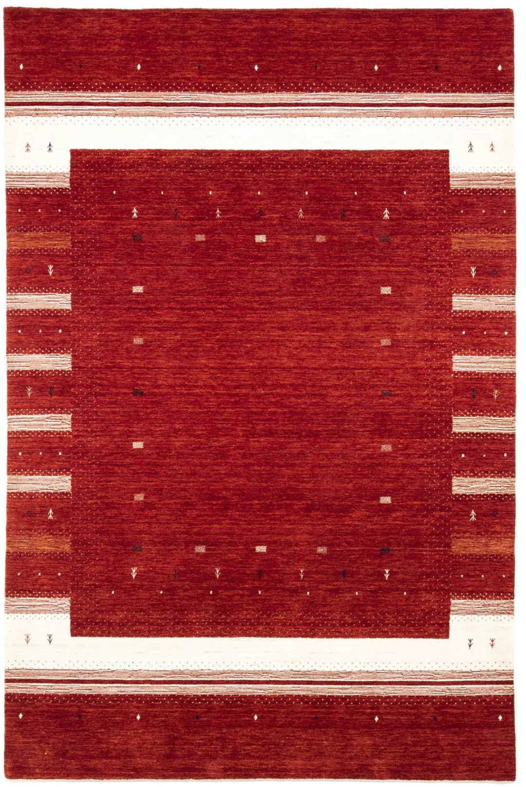 morgenland Wollteppich »Loribaft Minimal Rosso 303 x 203 cm«, rechteckig günstig online kaufen