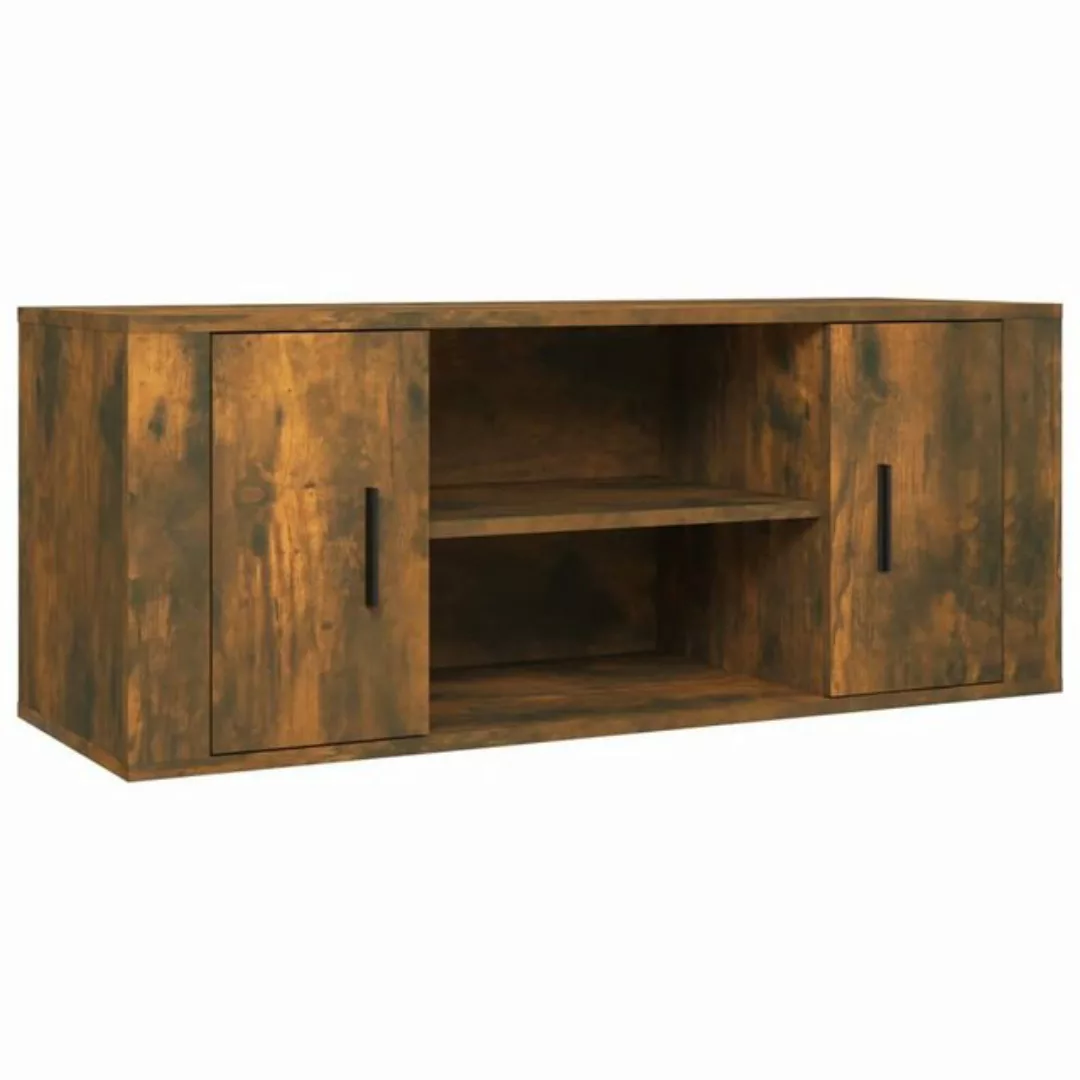 vidaXL TV-Schrank TV-Schrank Räuchereiche 100x35x40 cm Spanplatte TV-Lowboa günstig online kaufen