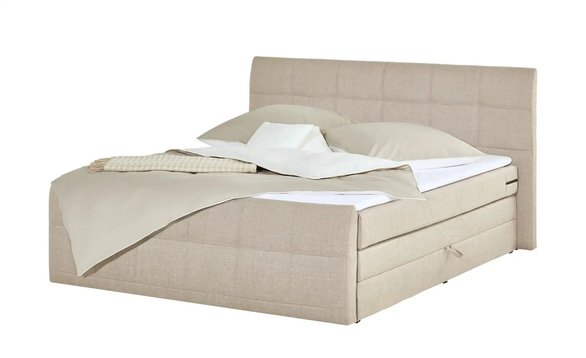 Boxspringbett mit Bettkasten Earl ¦ beige ¦ Maße (cm): B: 200 H: 110 Betten günstig online kaufen