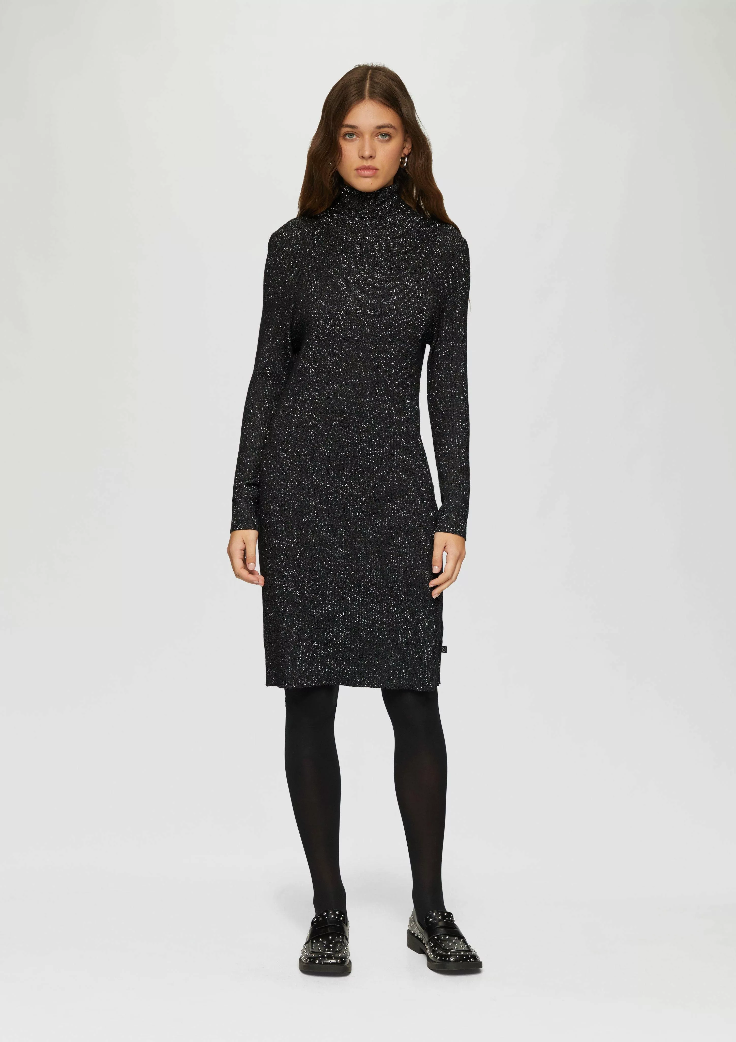 QS Minikleid Schmal geschnittenes Rippstrickkleid mit günstig online kaufen