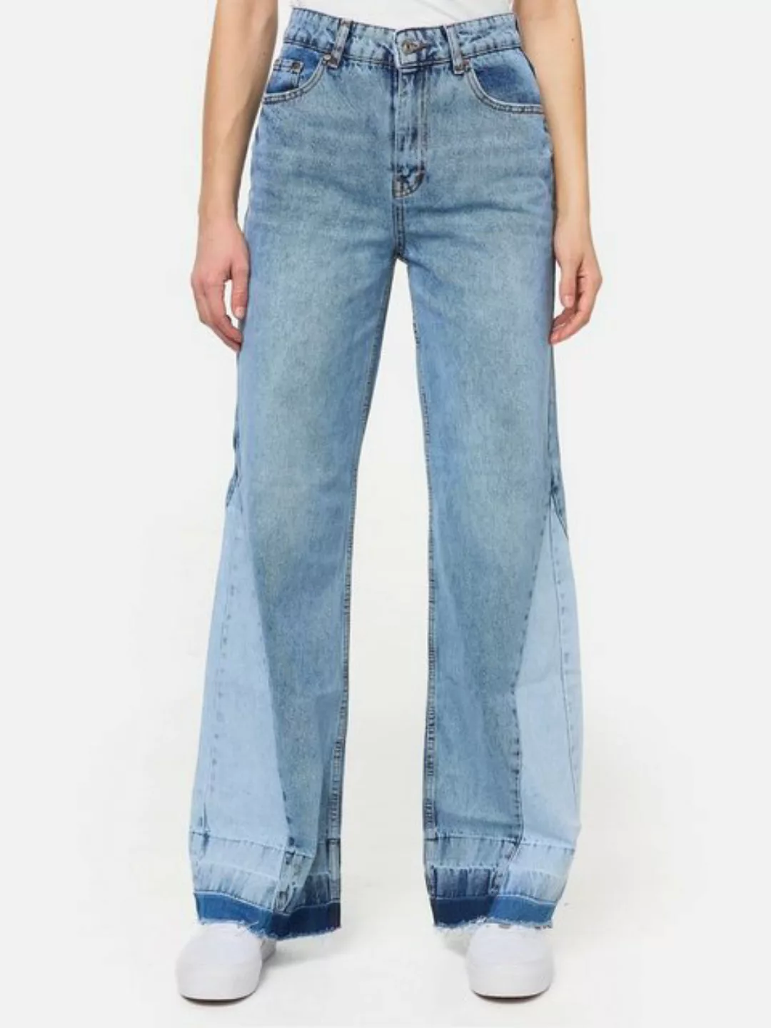 Tazzio High-waist-Jeans F116 Damen Palazzo Jeanshose günstig online kaufen
