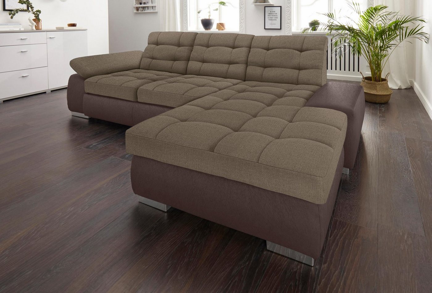 sit&more Ecksofa "Ontario L-Form", XXL, wahlweise mit Bettfunktion günstig online kaufen