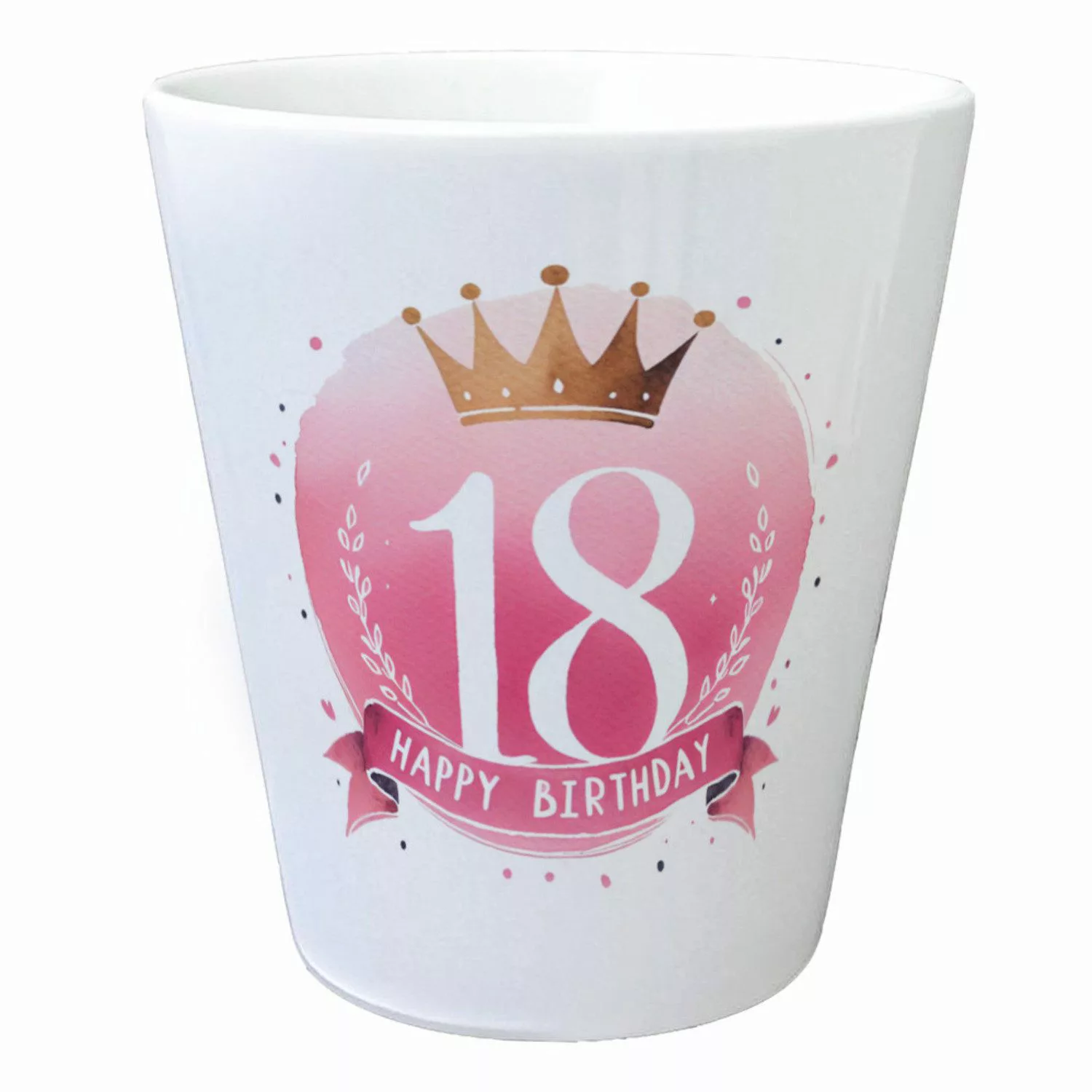 speecheese Blumentopf Happy Birthday 18 Krone günstig online kaufen
