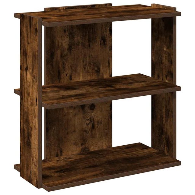 vidaXL Bücherregal Bücherregal 3 Böden Räuchereiche 60x30x60 cm Holzwerksto günstig online kaufen