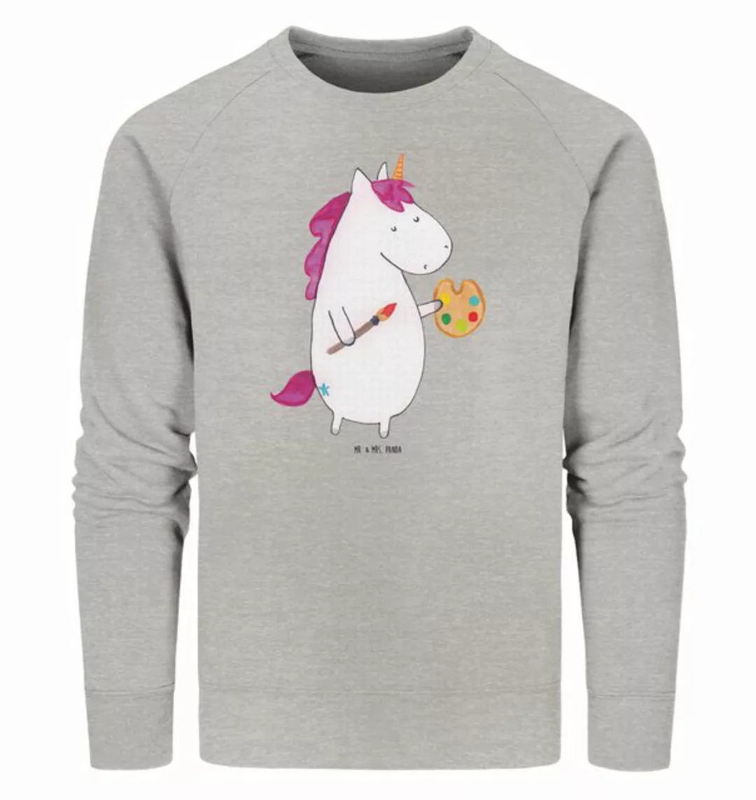 Mr. & Mrs. Panda Longpullover Größe XL Einhorn Künstler - Heather Grey - Ge günstig online kaufen