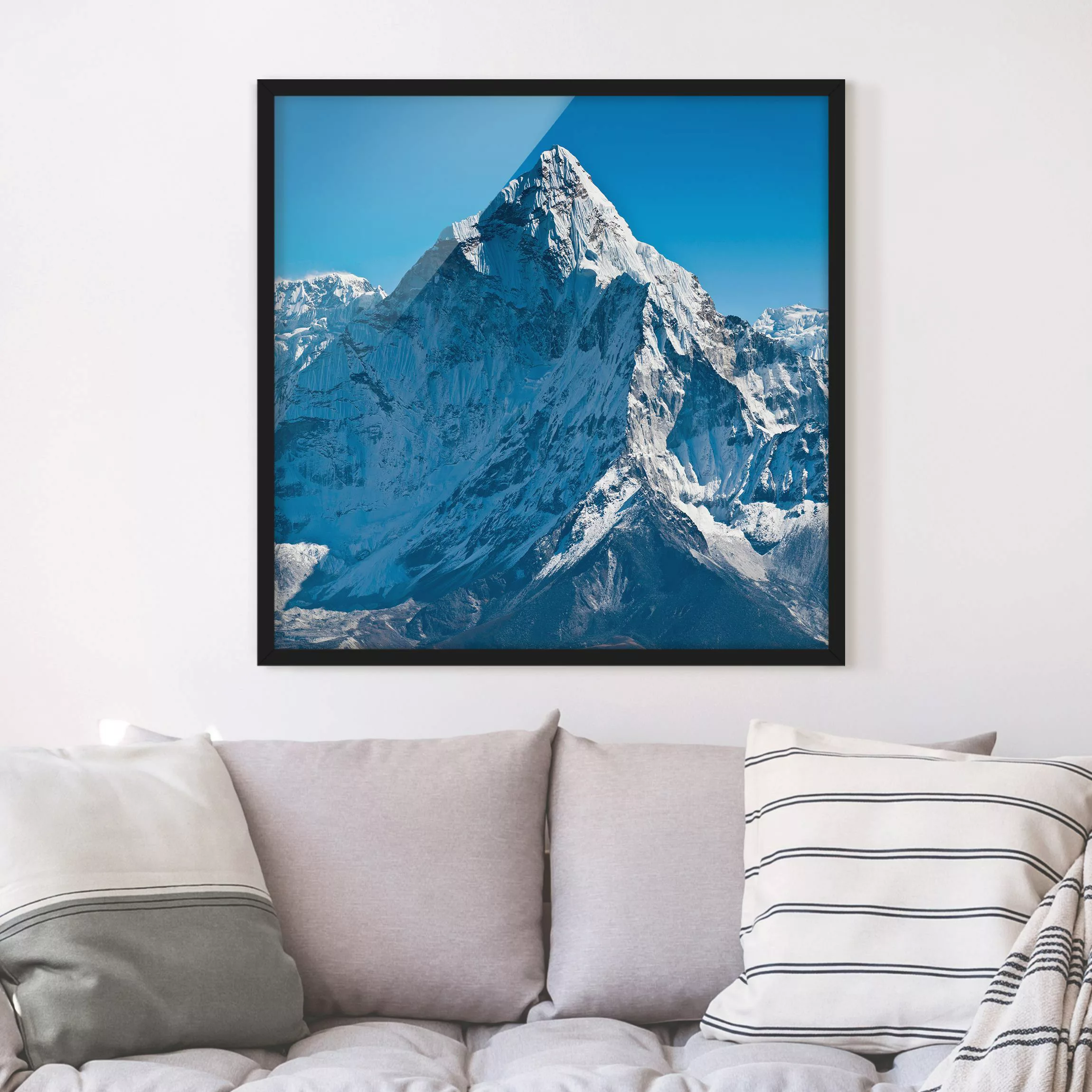 Bild mit Rahmen Natur & Landschaft - Quadrat Der Himalaya günstig online kaufen