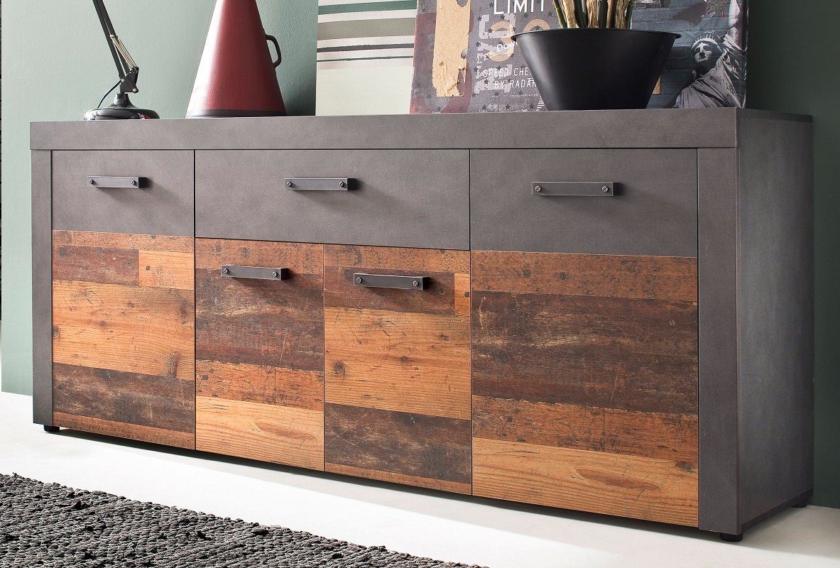 trendteam Sideboard Sideboard Kommode Indy, Old günstig online kaufen