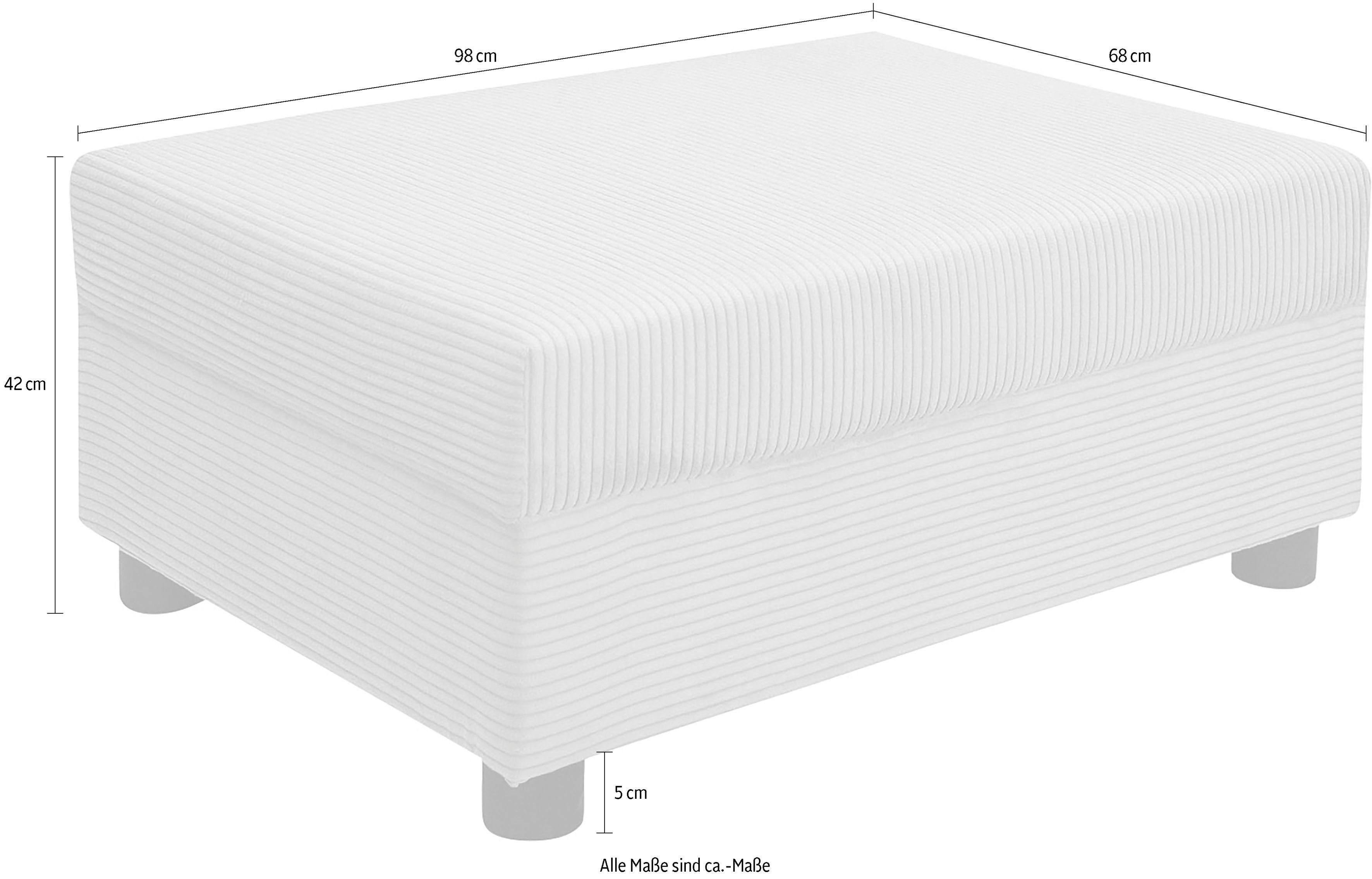 COLLECTION AB Hocker "Parma", Frei stellbar, komfortabler Federkern, indivi günstig online kaufen