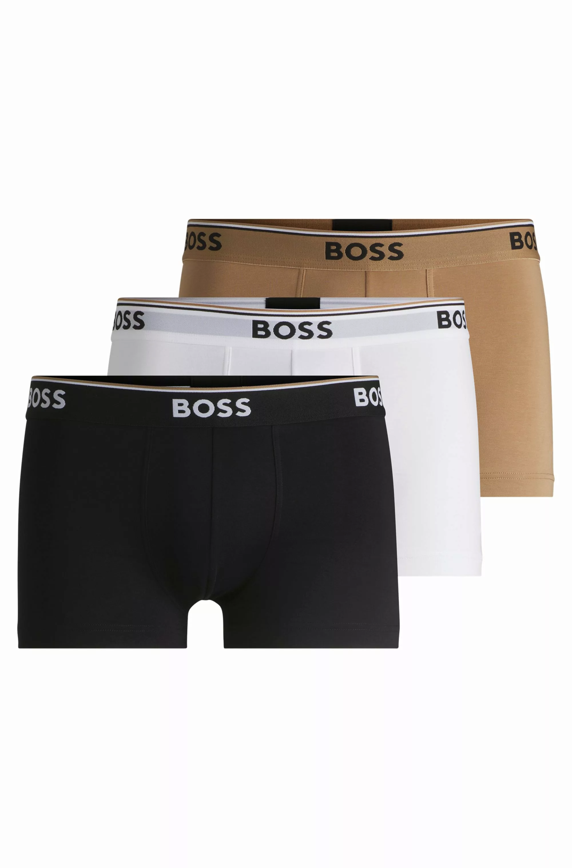 BOSS Trunk "3P Power", (Packung, 3 St.), mit BOSS Schriftzug auf dem Bund günstig online kaufen