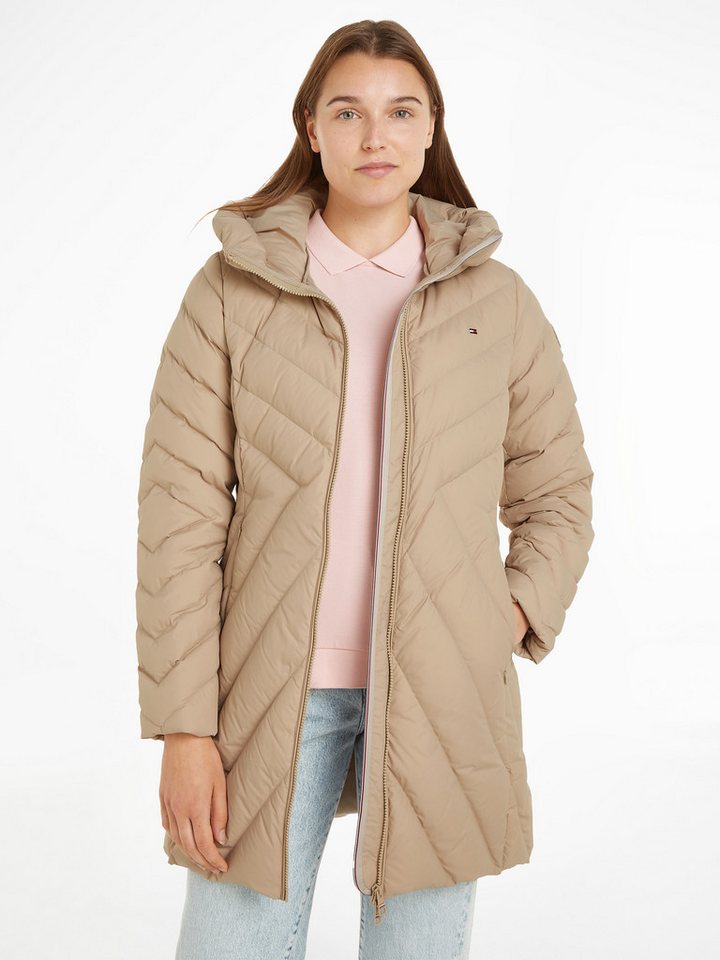 Tommy Hilfiger Steppmantel CHEVRON MW PADDED COAT mit mittelstarker Wattier günstig online kaufen