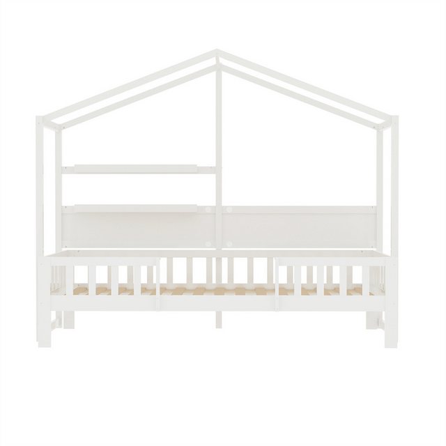 XDeer Massivholzbett Kinderbett 90 x 200 cm, Schlafsofa aus Massivholz,weiß günstig online kaufen