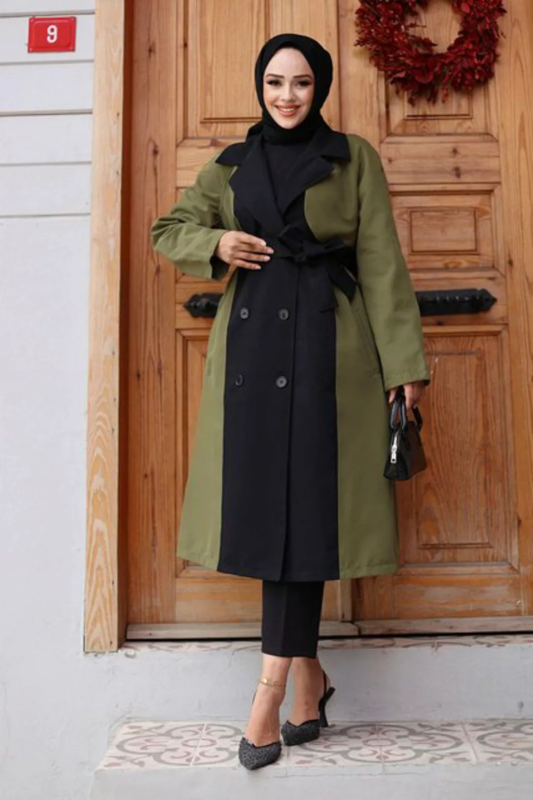 MİSSKAYLE Trenchcoat Vorderseitig verzierte Trenchcoat günstig online kaufen