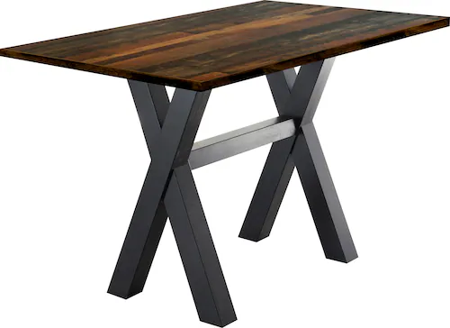 Mäusbacher Bartisch, Gestell in X-Form (Breite 120, 140 oder 160 cm) günstig online kaufen