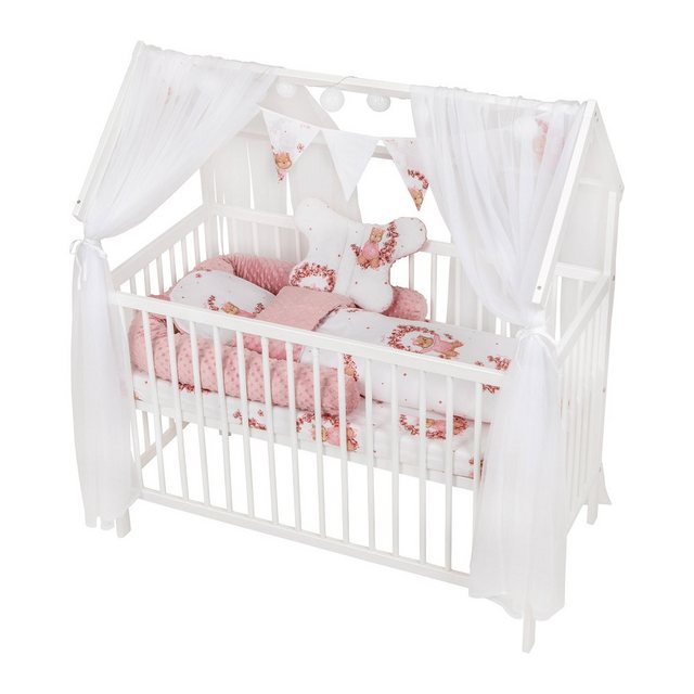 Babyhafen Babybett BETTY Kinderbett 60x120 Matratze Komplettbett Minky Bett günstig online kaufen