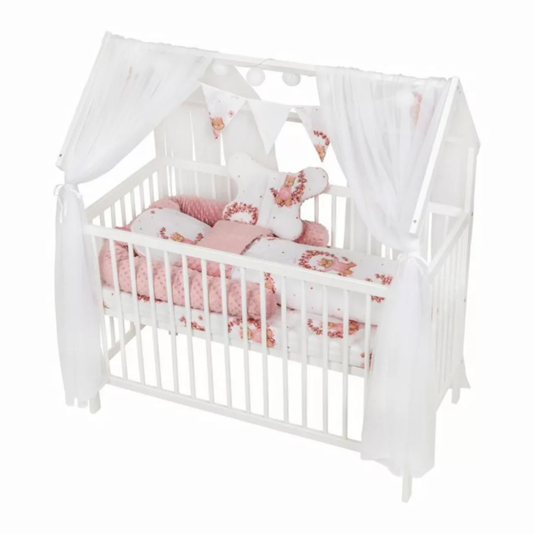 Babyhafen Babybett BETTY Kinderbett 60x120 Matratze Komplettbett Minky Bett günstig online kaufen