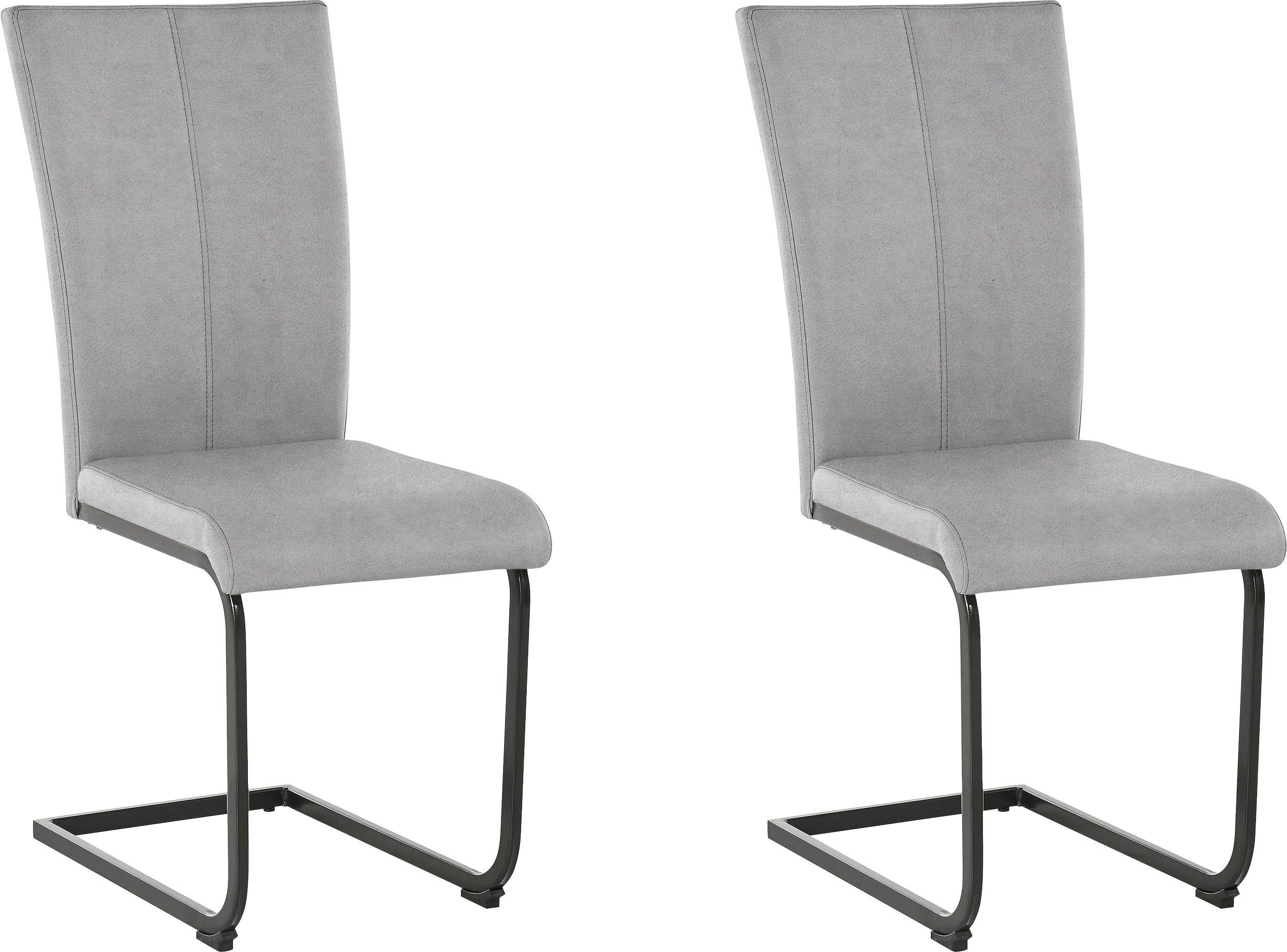 Home affaire Freischwinger "Oliver", (Set), 2 St., Microfaser, Stuhl belast günstig online kaufen