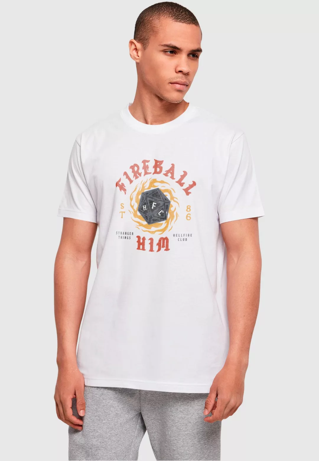 ABSOLUTE CULT T-Shirt "ABSOLUTE CULT Herren Stranger Things - Fireball Dice günstig online kaufen