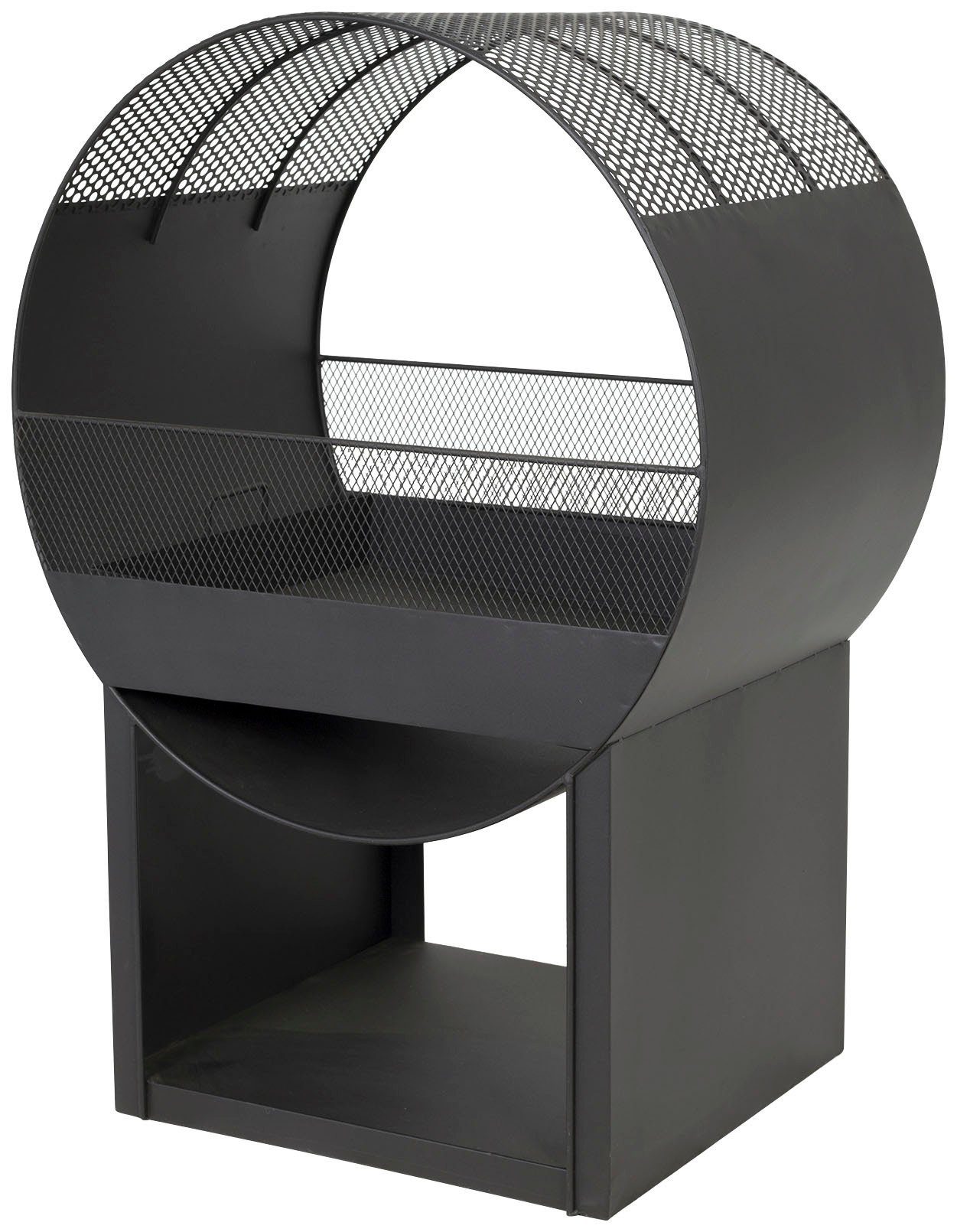 Buschbeck Feuerstelle Porthole, Feuerkorb, Feuerschale schwarz, günstig online kaufen