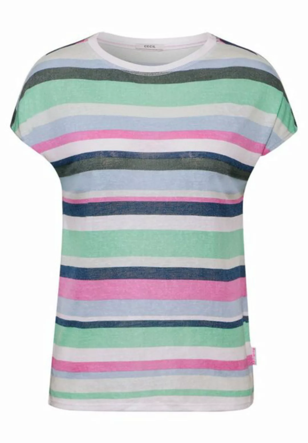 Cecil T-Shirt Cecil / Da.Shirt, Polo / LINEN OPTIC_striped t-shirt günstig online kaufen