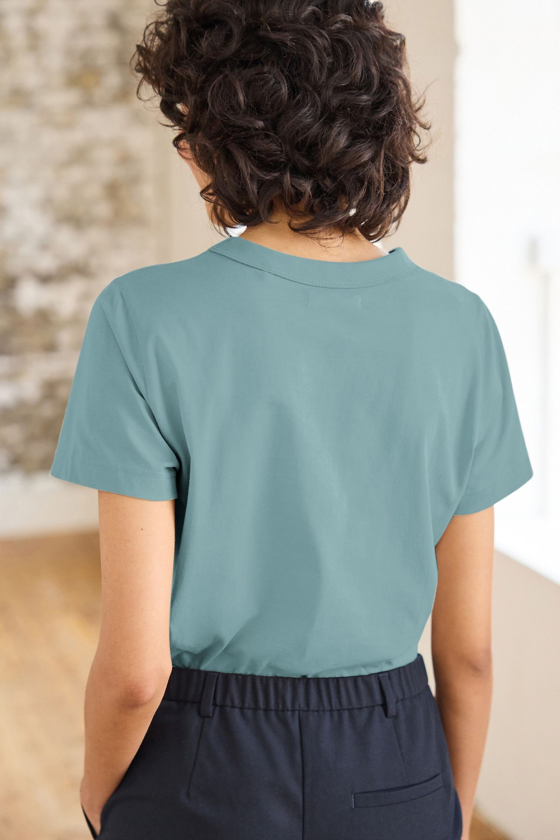 Next T-Shirt Essential Kurzarm-T-Shirt mit Rundhalsausschnitt günstig online kaufen