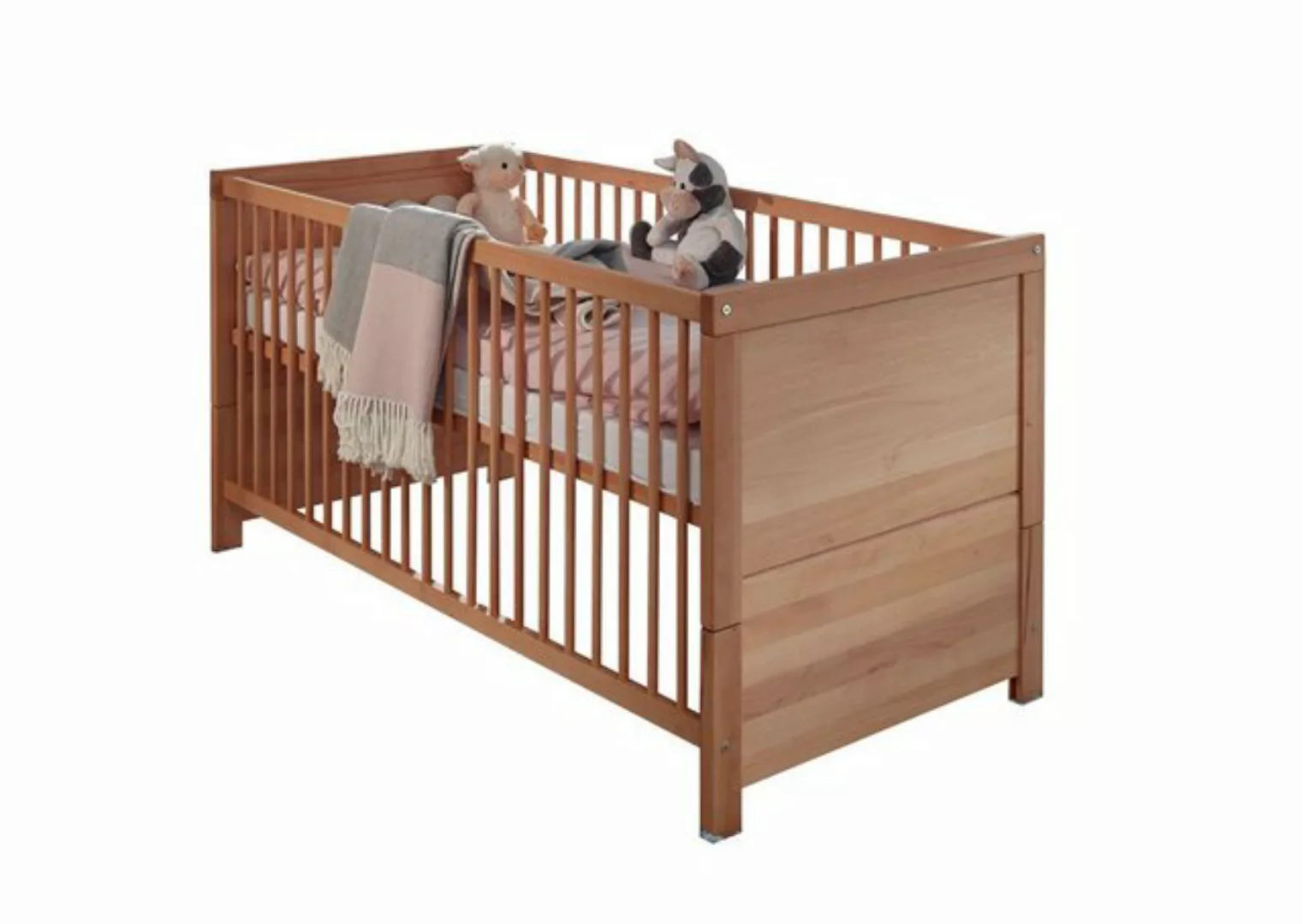 Main Möbel Babybett Babybett 70x140cm "Emma" Kernbuche massiv geölt günstig online kaufen