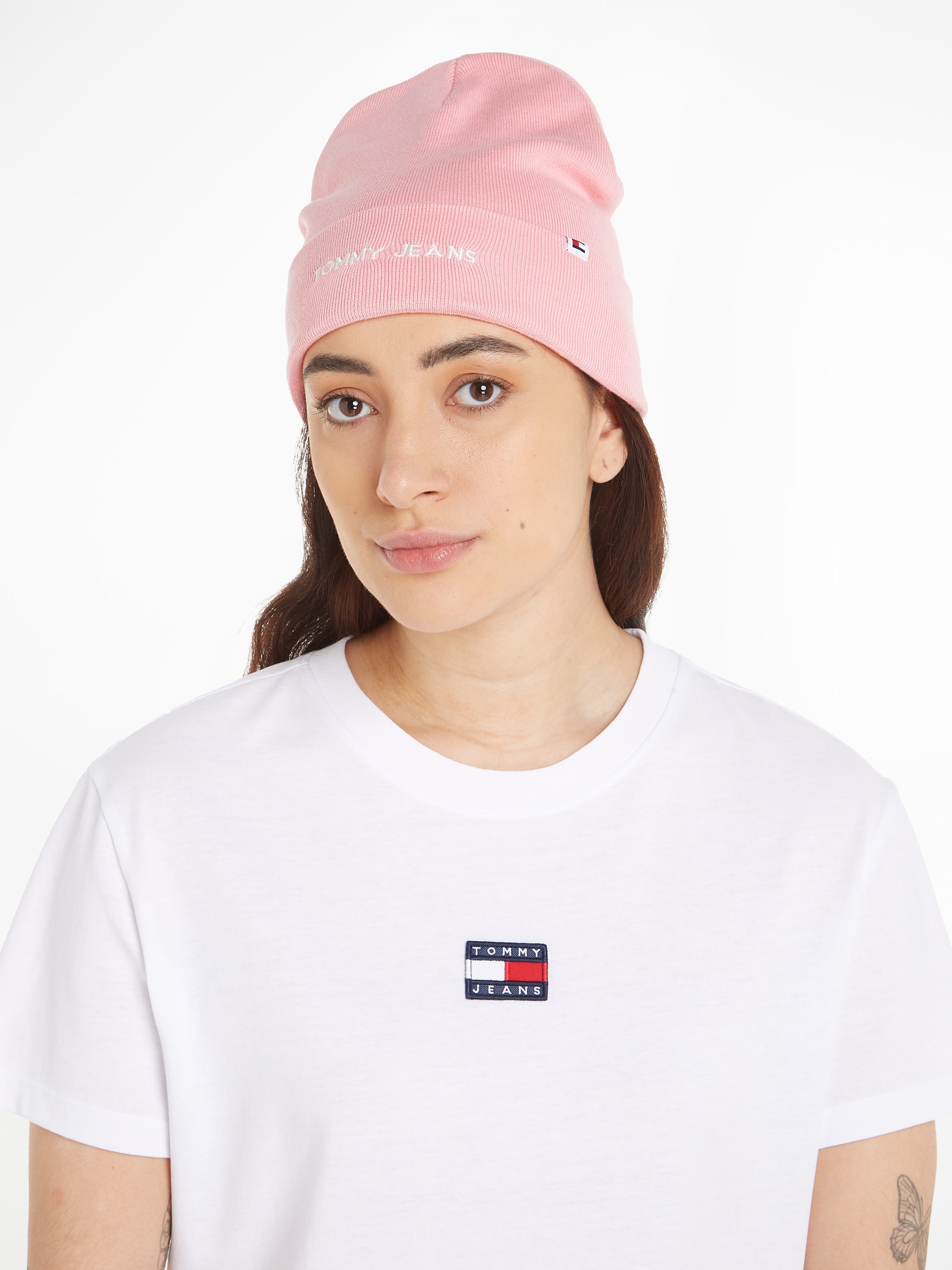 Tommy Jeans Strickmütze "TJW LINEAR LOGO BEANIE" günstig online kaufen