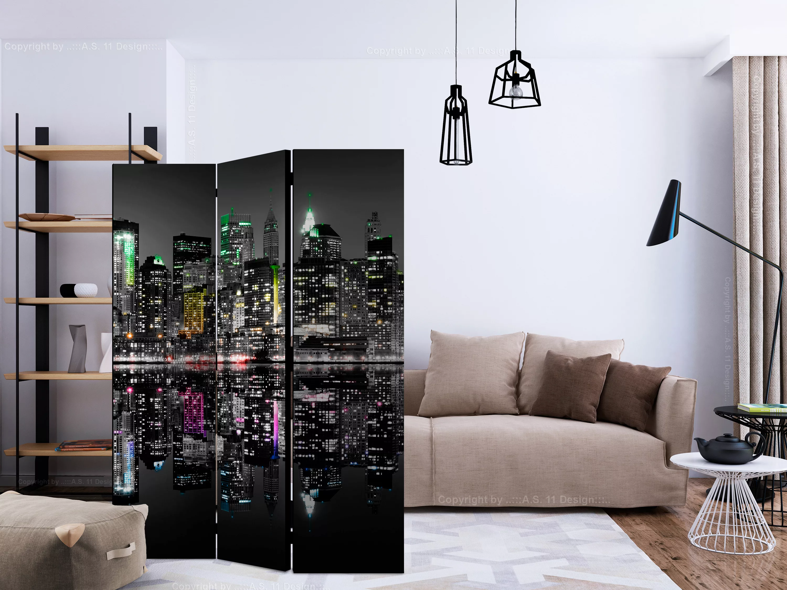 3-teiliges Paravent - New York - My Dream [room Dividers] günstig online kaufen