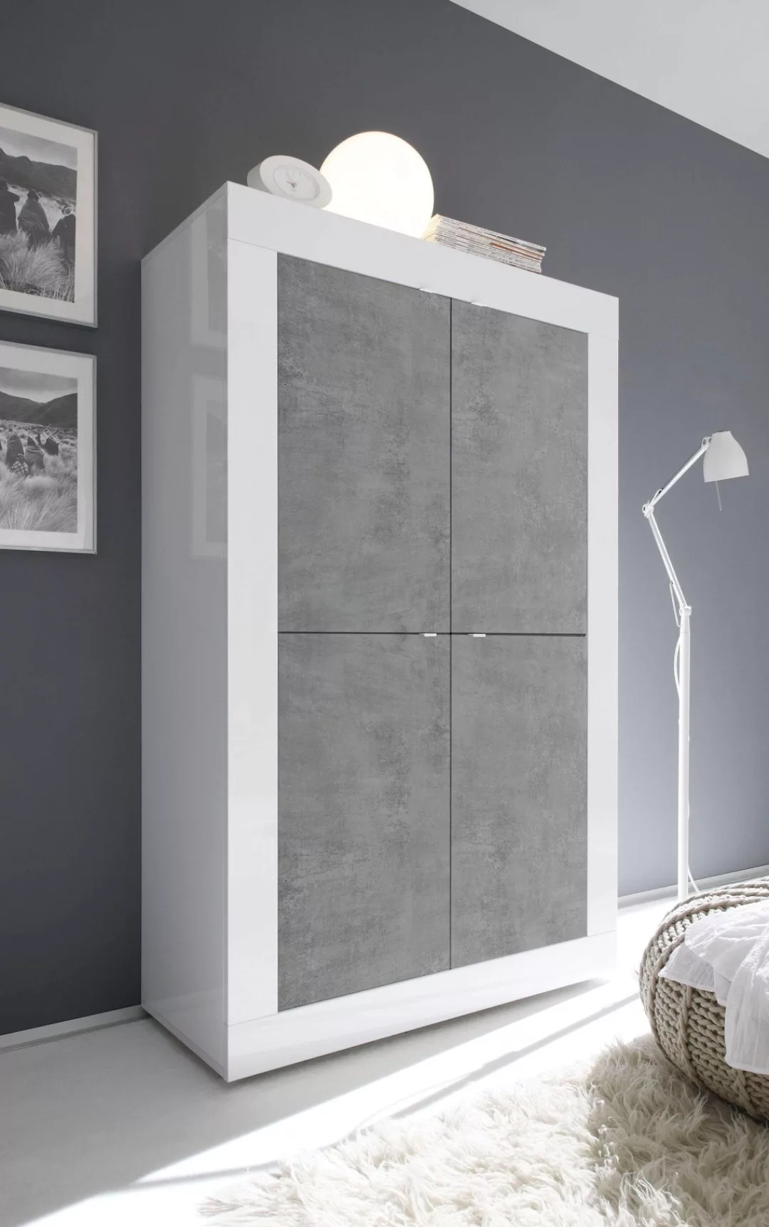 INOSIGN Highboard "Basic Höhe 162 cm, Breite 102 cm, Kommode 4 Türen, Hochk günstig online kaufen