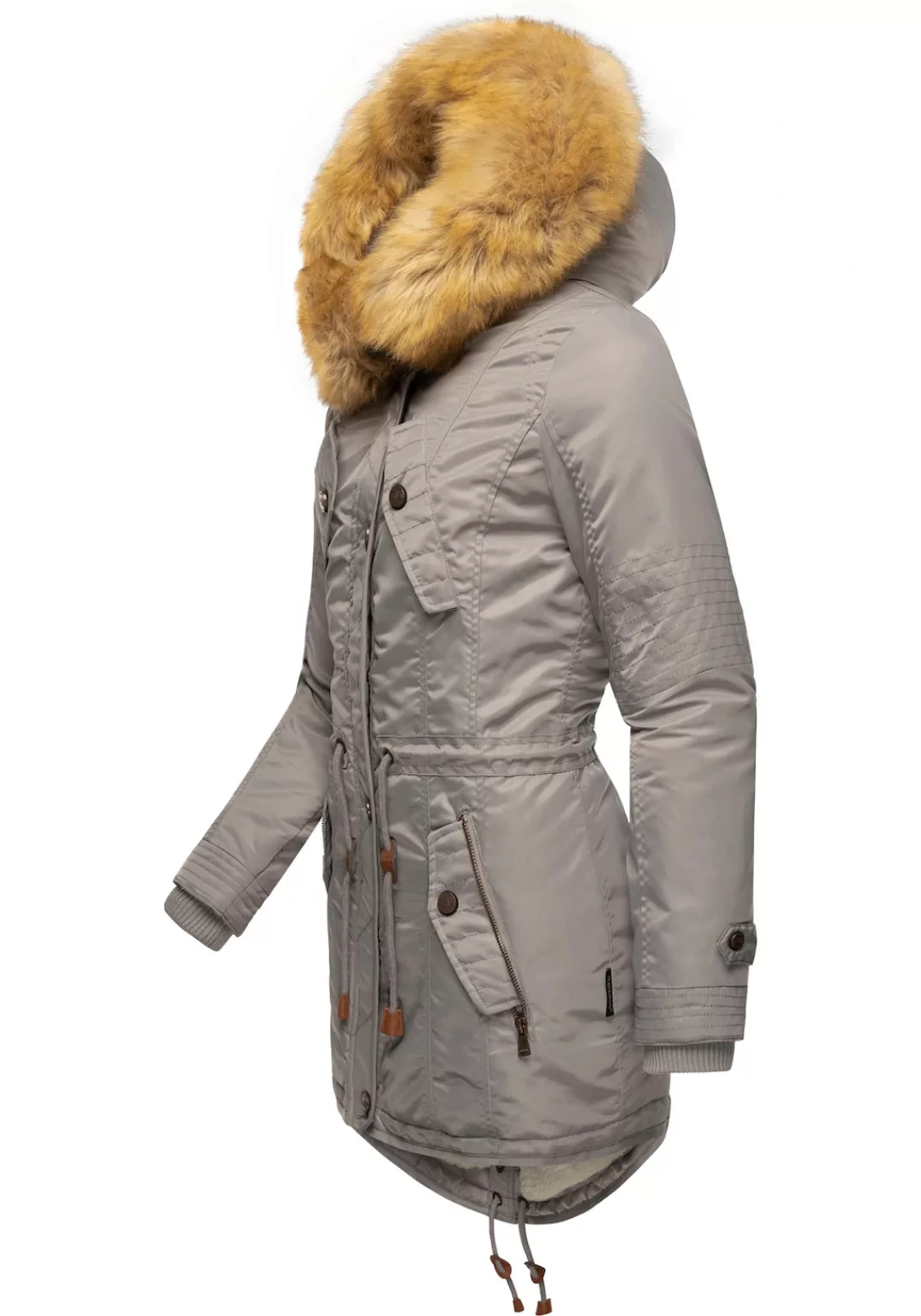 Navahoo Wintermantel "La Viva", hochwertiger Winterparka mit großem Kunstfe günstig online kaufen