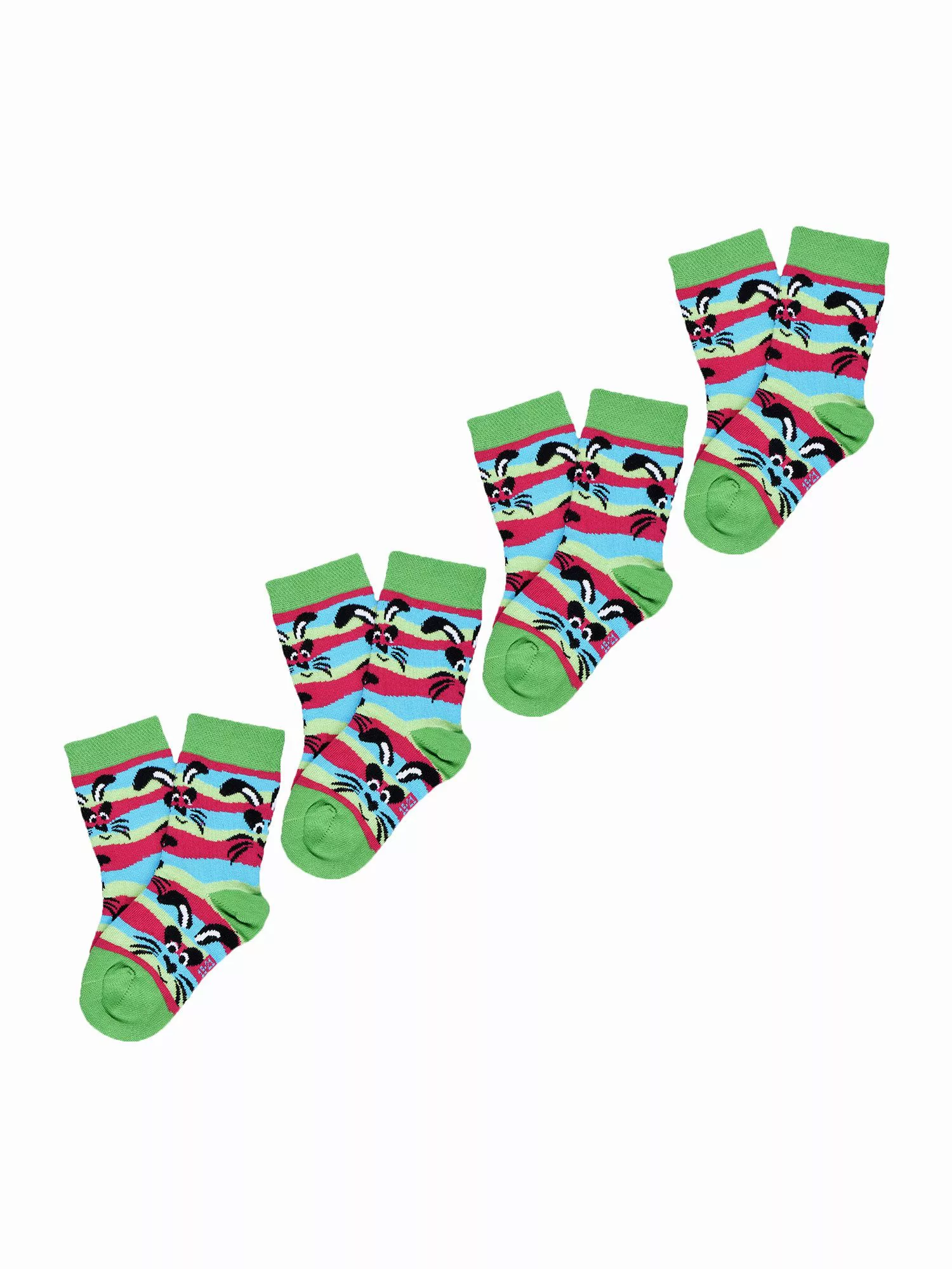UnaBux Freizeitsocken Prints (4-Paar) Motive Bunt günstig online kaufen