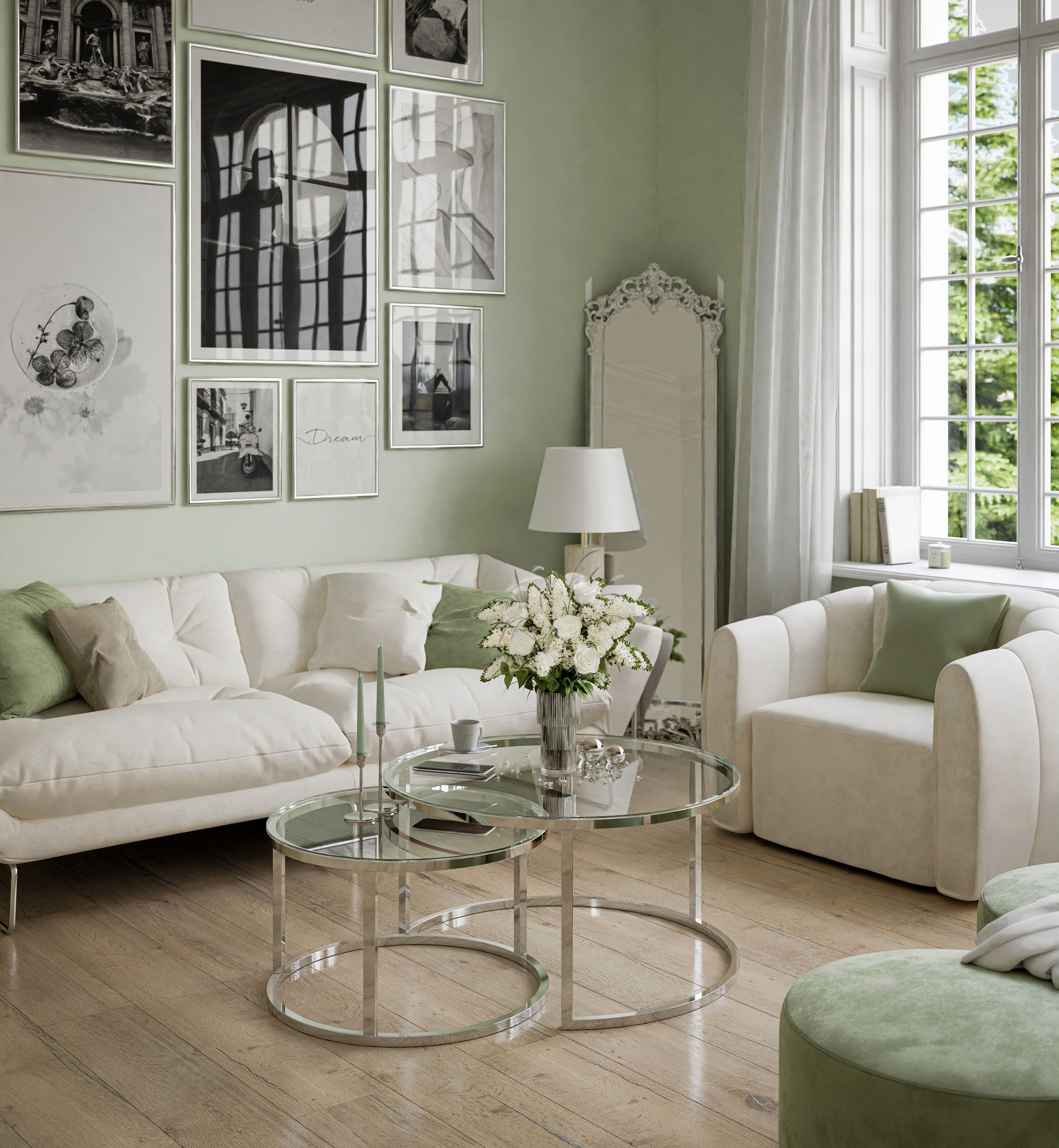 Lookway Couchtisch CIRI 2in1 GLASS mit günstig online kaufen