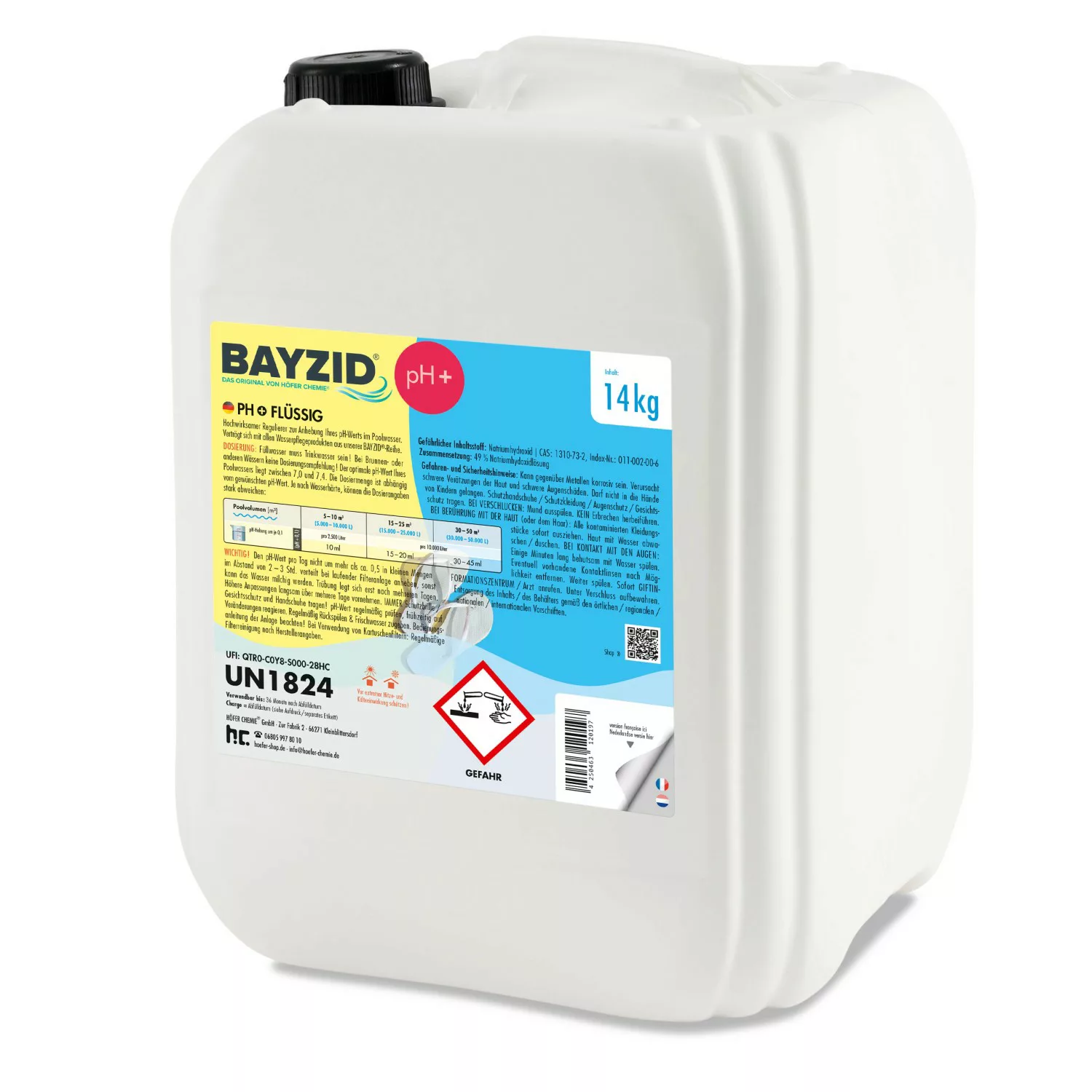 Bayzid pH Plus Flüssig 14kg günstig online kaufen