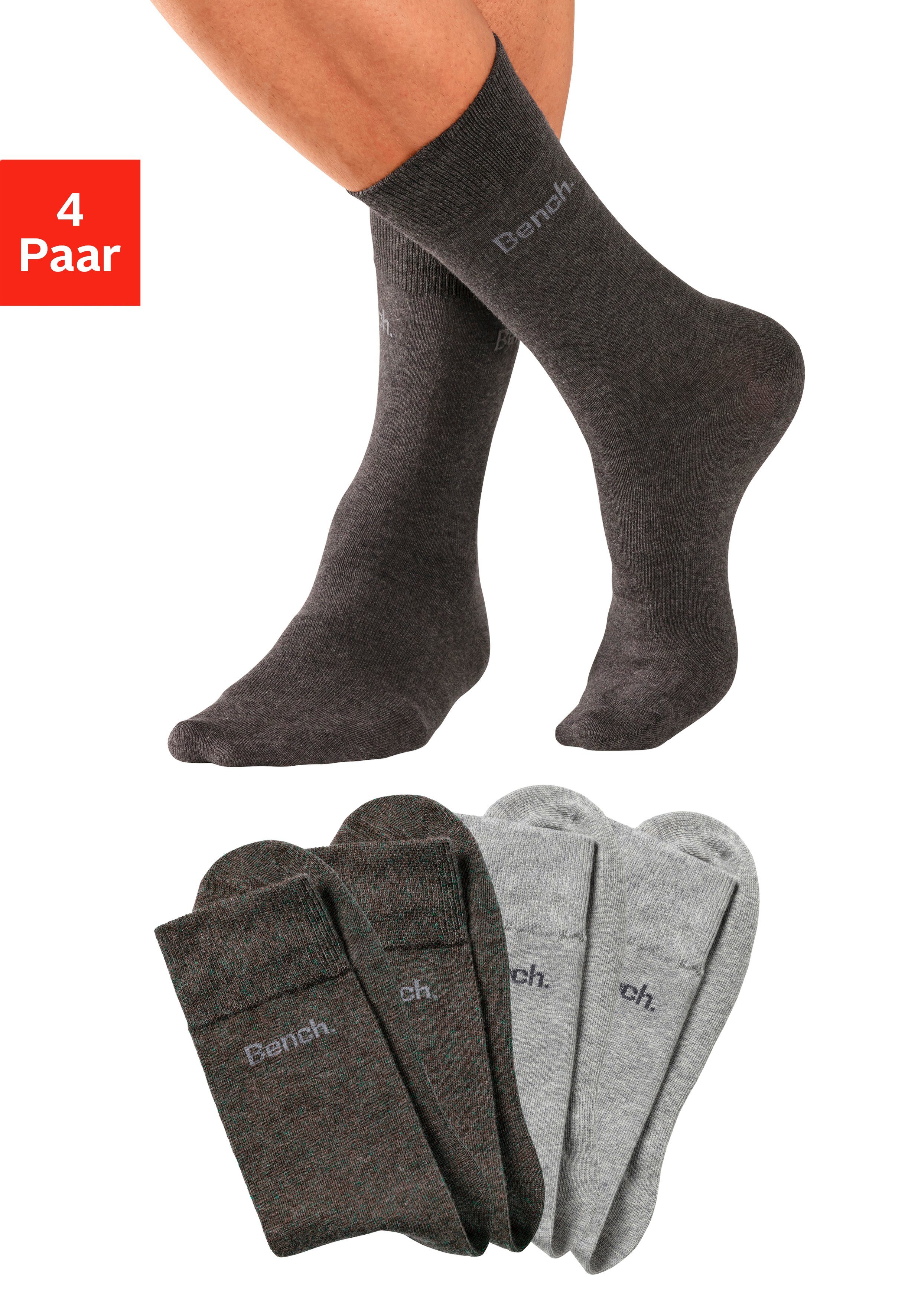 Bench. Basicsocken, (Packung, 4 Paar), in angenehm weicher Markenqualität günstig online kaufen