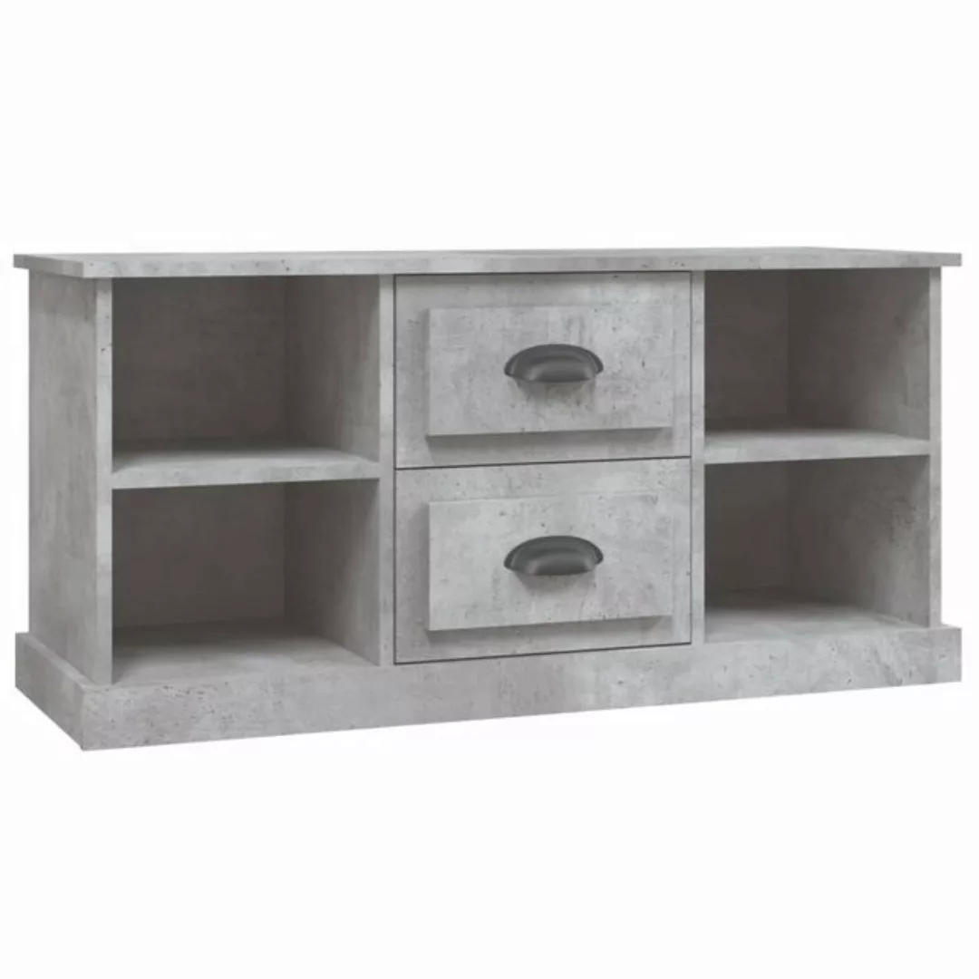 furnicato TV-Schrank Betongrau 99,5x35,5x48 cm Holzwerkstoff (1-St) günstig online kaufen