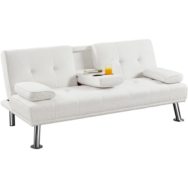 Yaheetech Schlafsofa Klappbares Couch Sofa mit Schlaffunktion Bettsofa, Lie günstig online kaufen