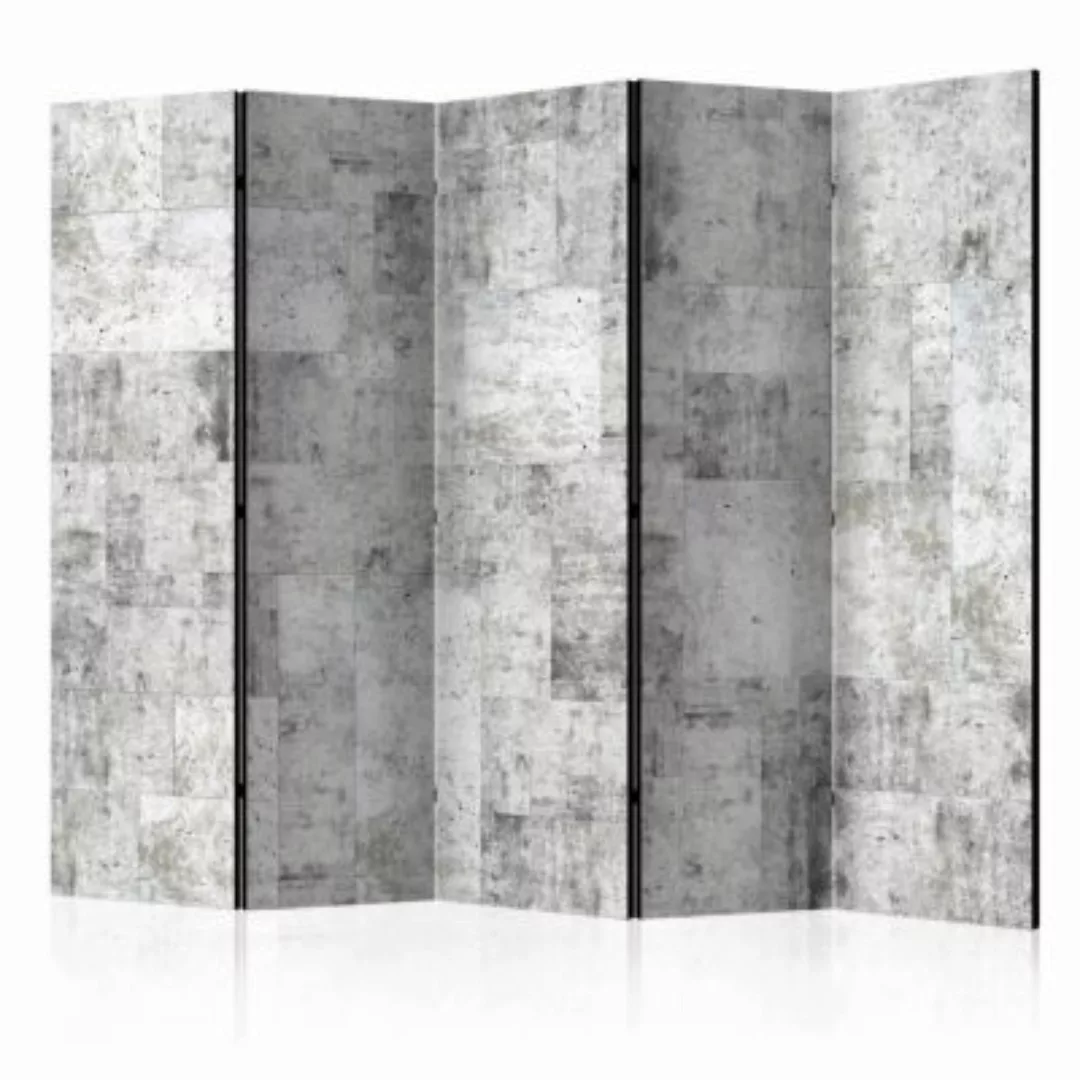 artgeist Paravent Concrete: Grey City II [Room Dividers] grau Gr. 225 x 172 günstig online kaufen