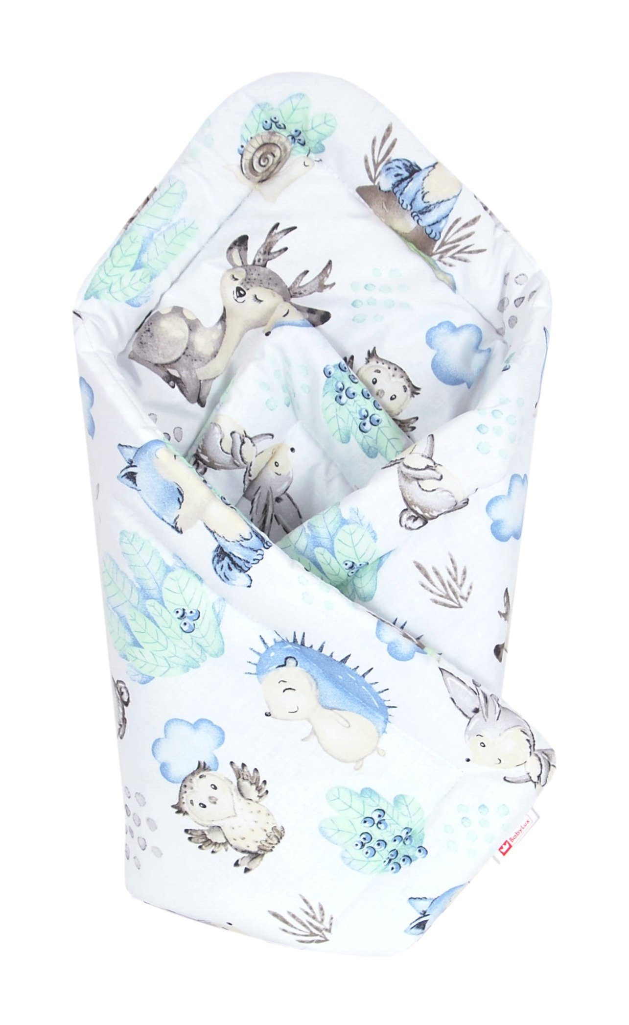 Babydecke BABYLUX Einschlagdecke BABYHÖRNCHEN 75x75cm Neugeborene, günstig online kaufen