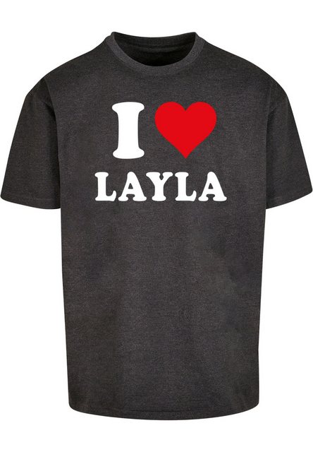 Merchcode T-Shirt Merchcode Herren I Love Layla X Oversize Tee (1-tlg) günstig online kaufen